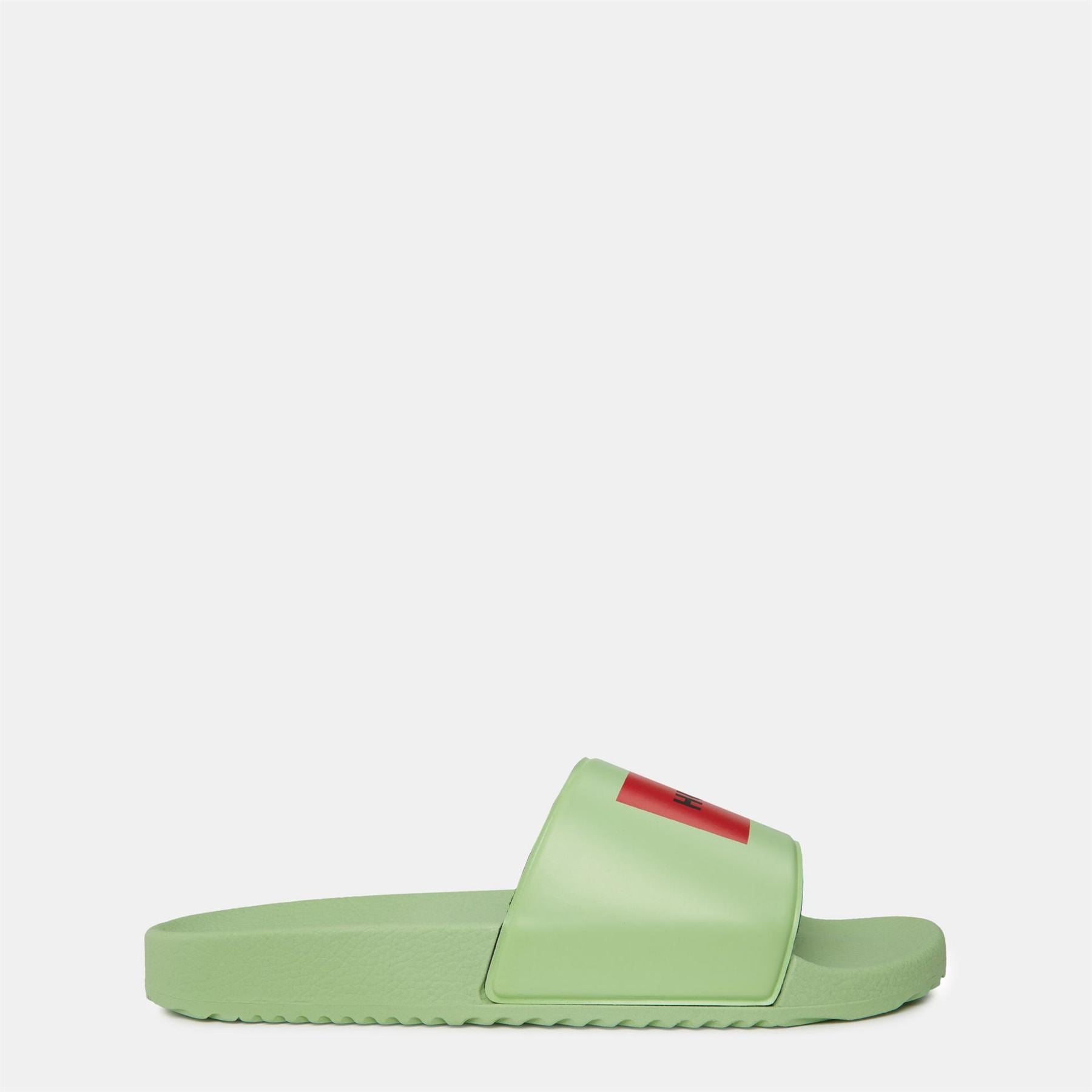 Hugo Logo Print Open Toe Slides