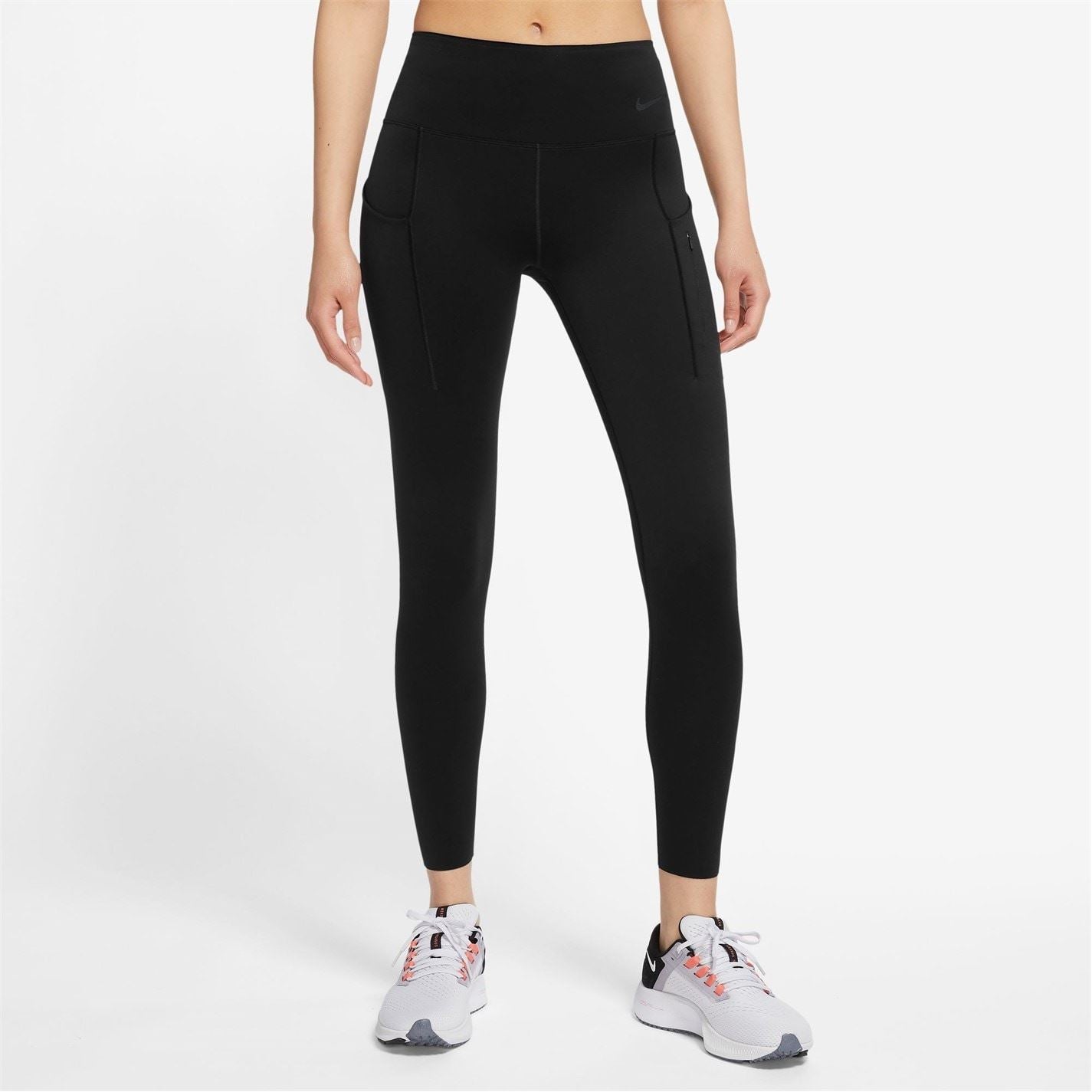 Nike Womens Dri Fit Go Firm Support Mid Rise 7 8 Leggings With Pockets
