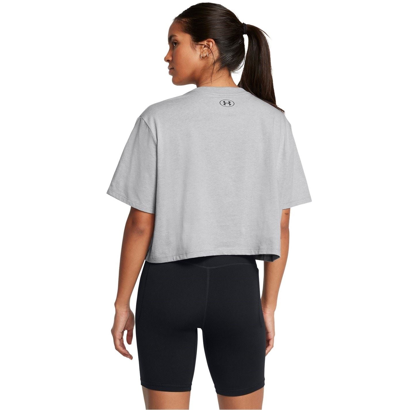 Under Armour Boxy Fit Crew Neck Short Sleeve Crop T-Shirt