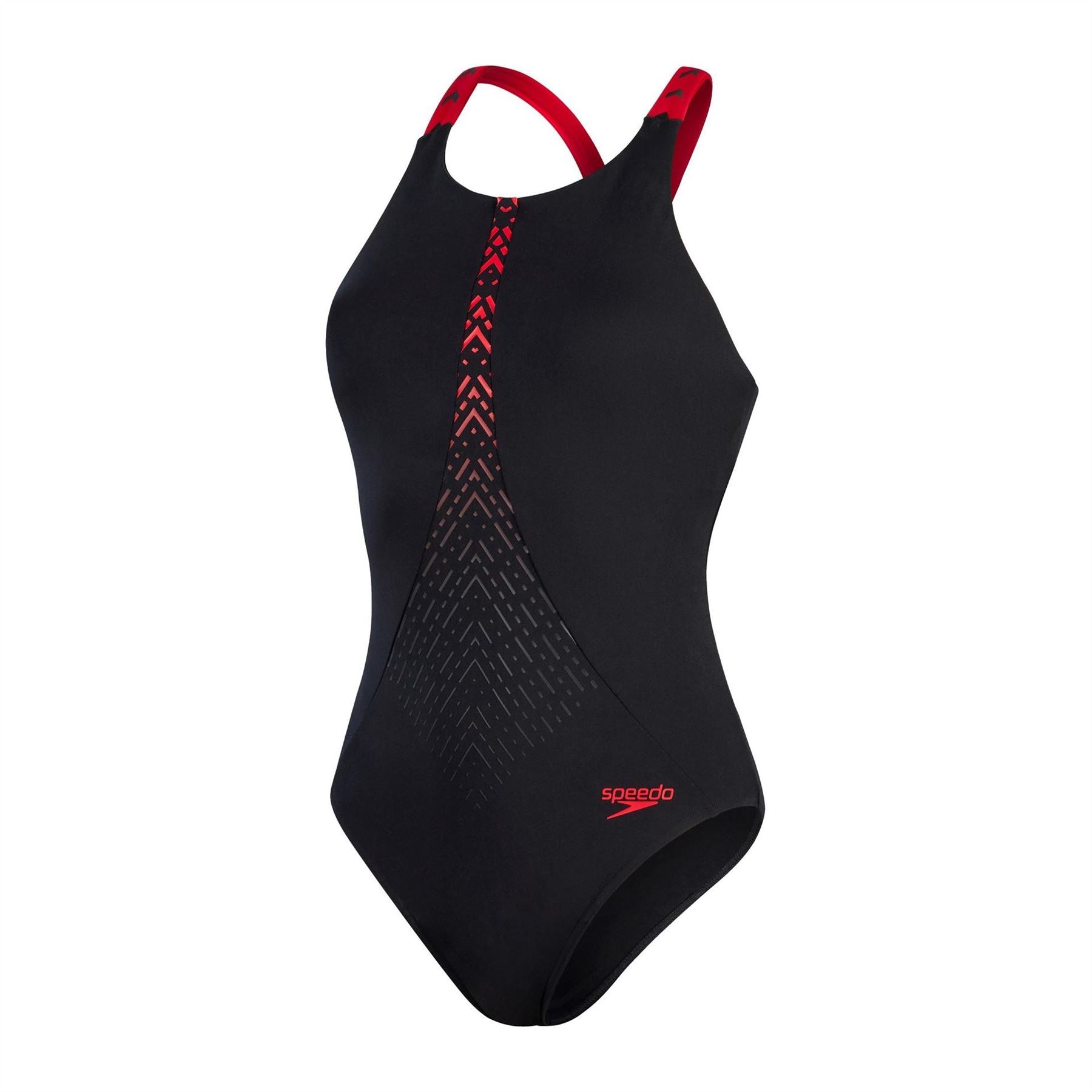 Speedo Hydropro Aztec Block Geometric Swimsuit