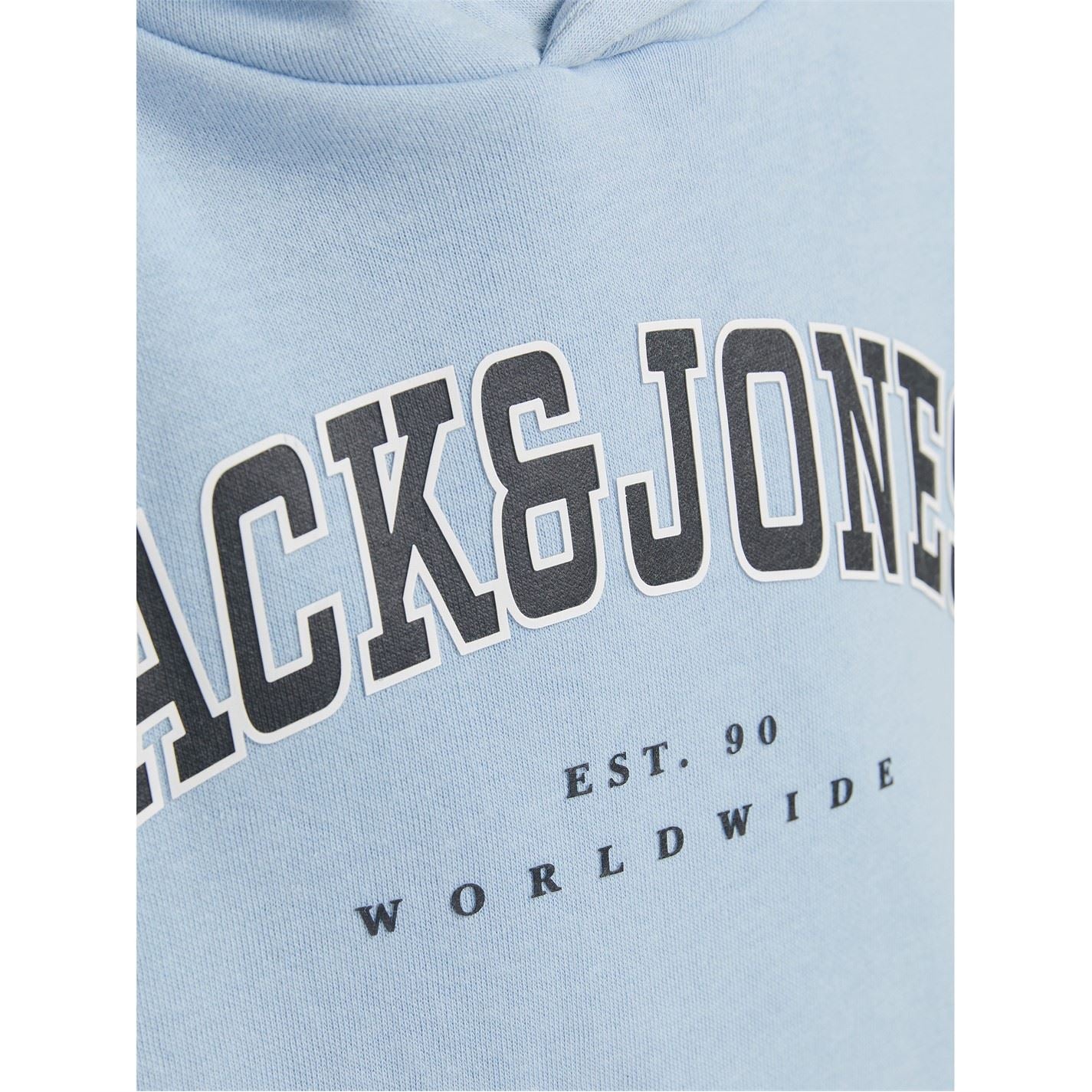 Jack and Jones Varsity Lettering Hooded Sweatshirt