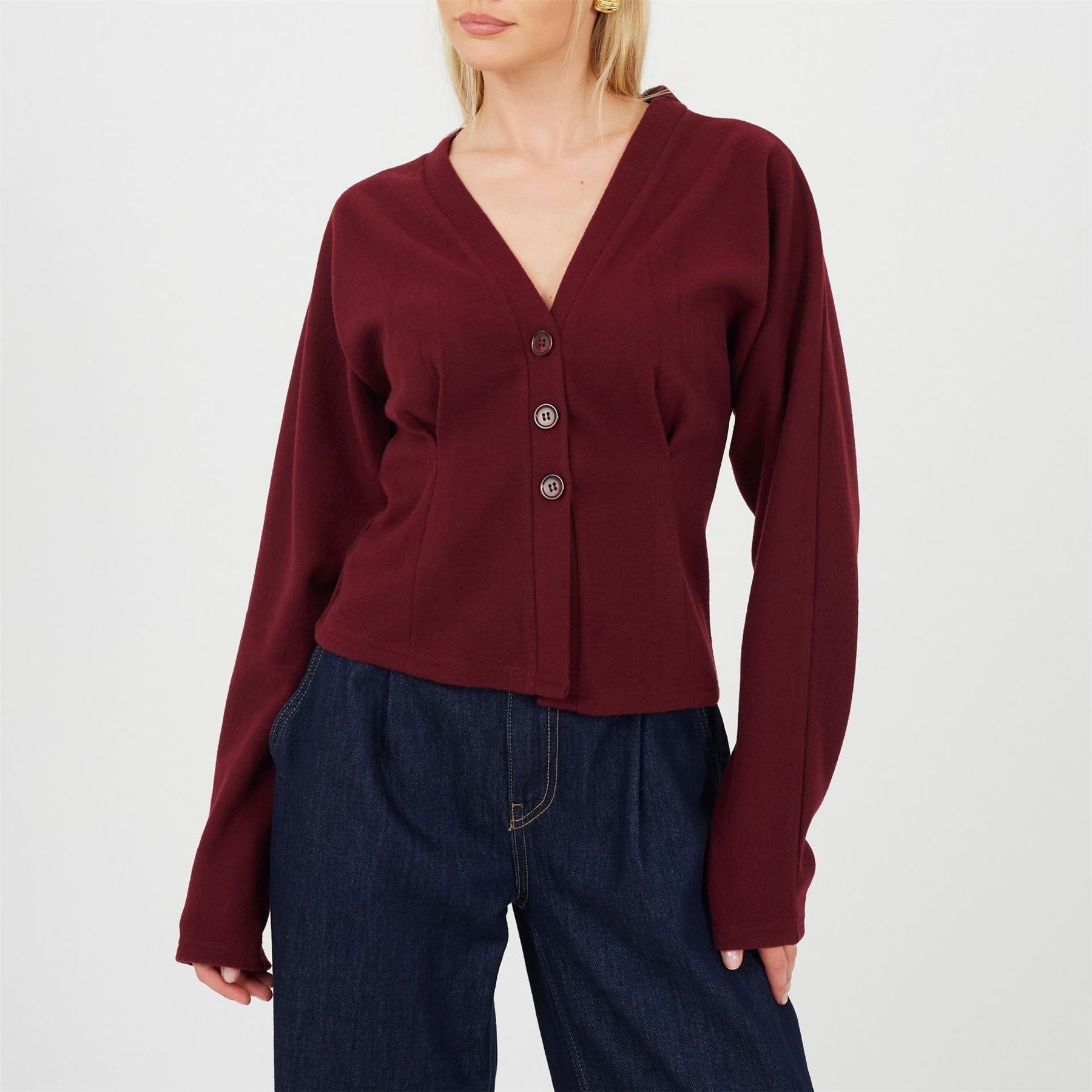 Brave Soul Soul Ladies Long Sleeve Button Down Top