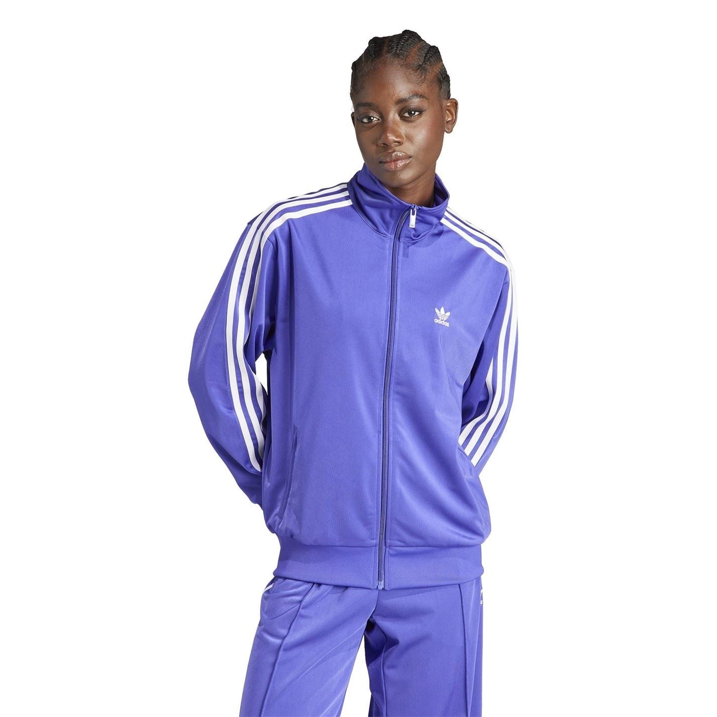 adidas Originals Firebird Three Stripes Ribbed Cuff Track Jacket
