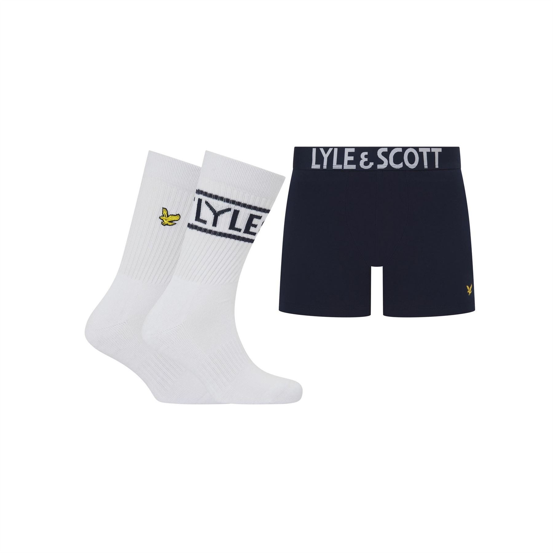 Lyle and Scott 2 Pk Tr And Sock