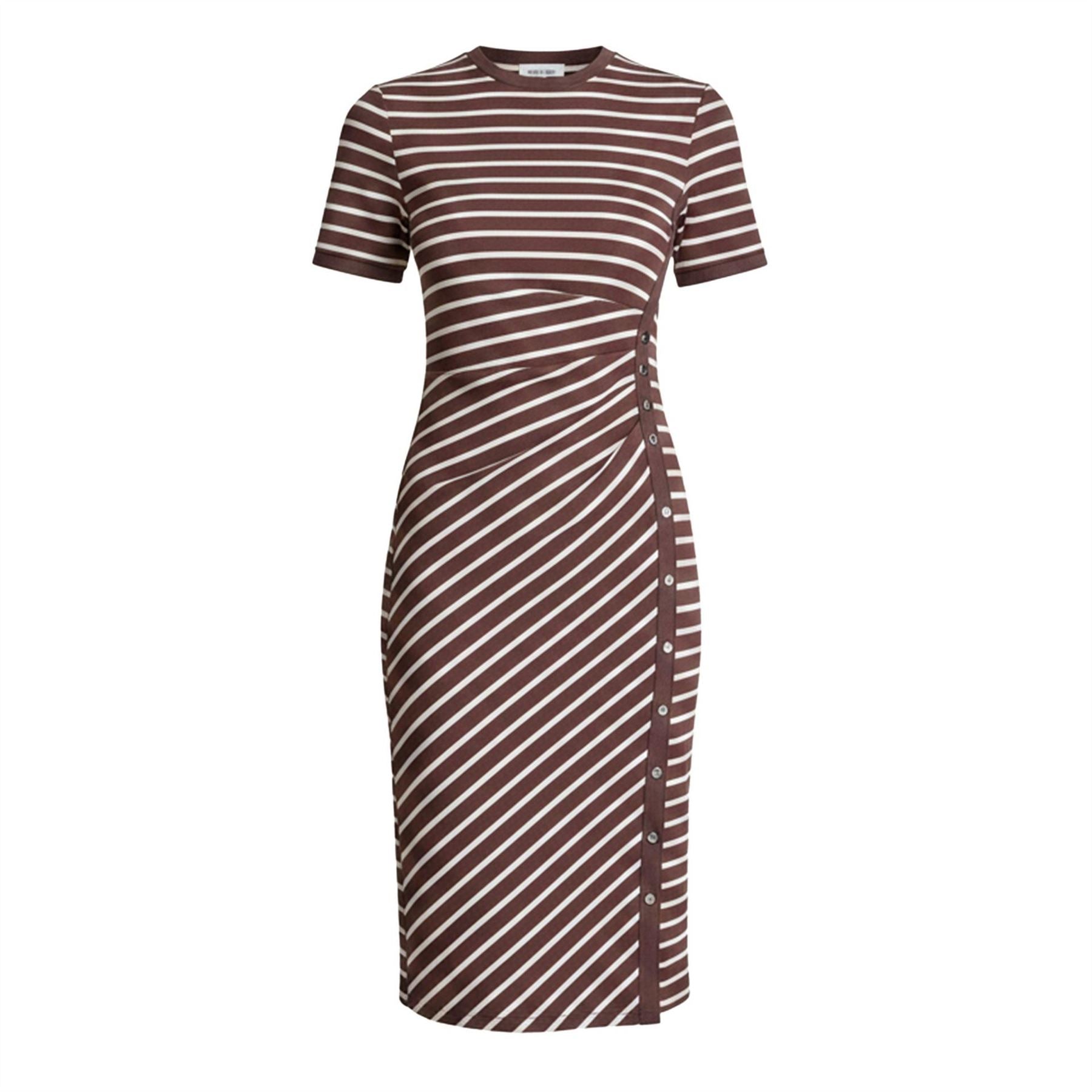 DKNY Rib Knitted T-Shirt Dress