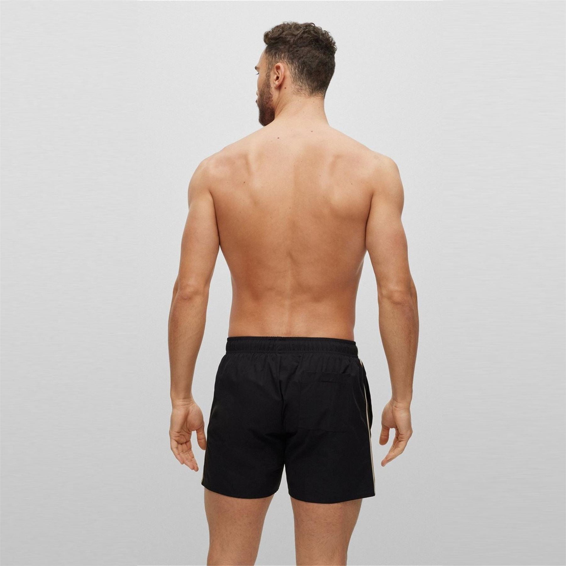 Boss Iconic Quick Drying Twin Slit Pockets Swim Shorts