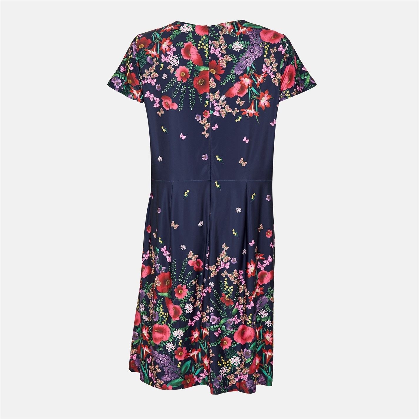 Yumi Floral Ruched Bodycon Dress
