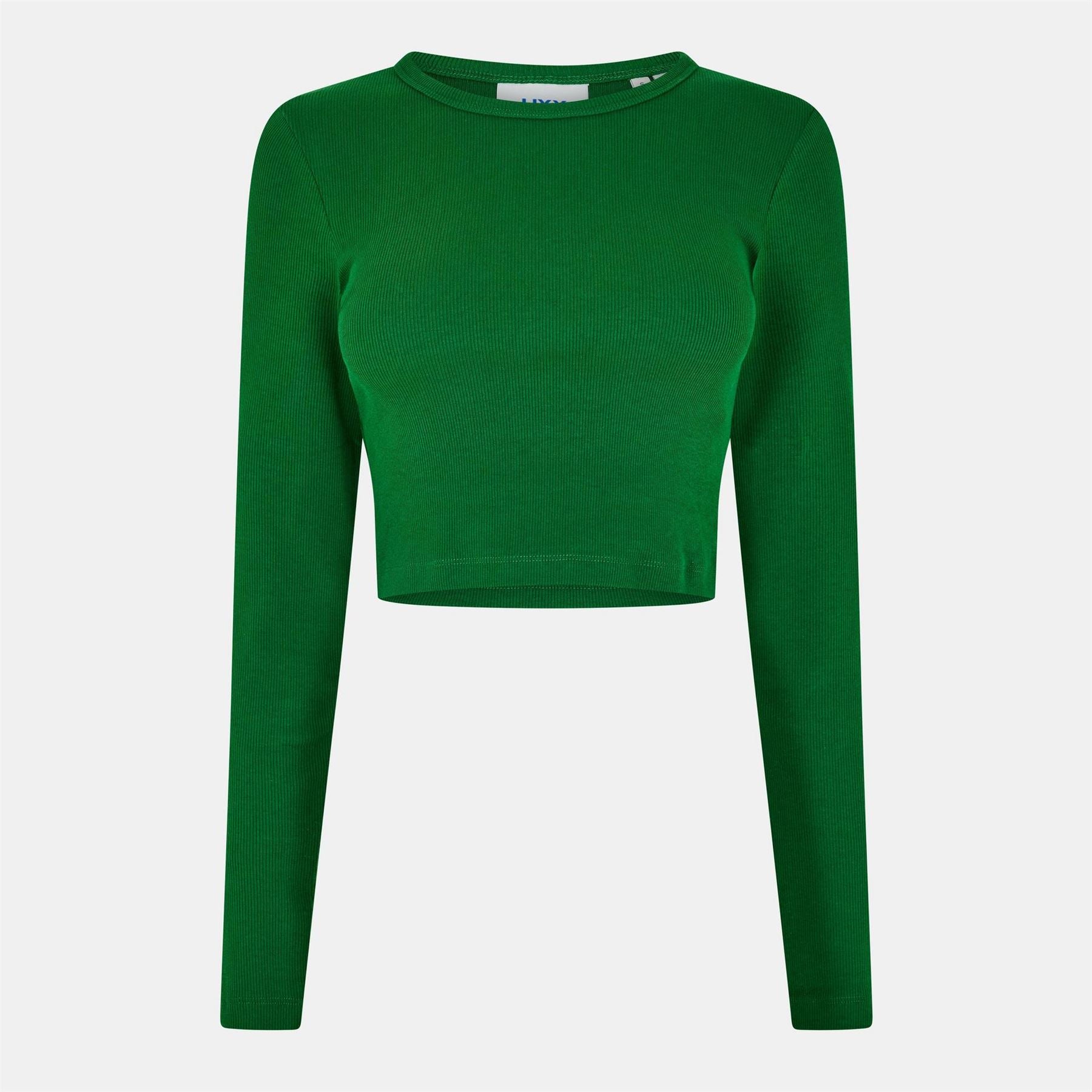 JJXX Feline Slim Fit Cropped Long Sleeve T-Shirt