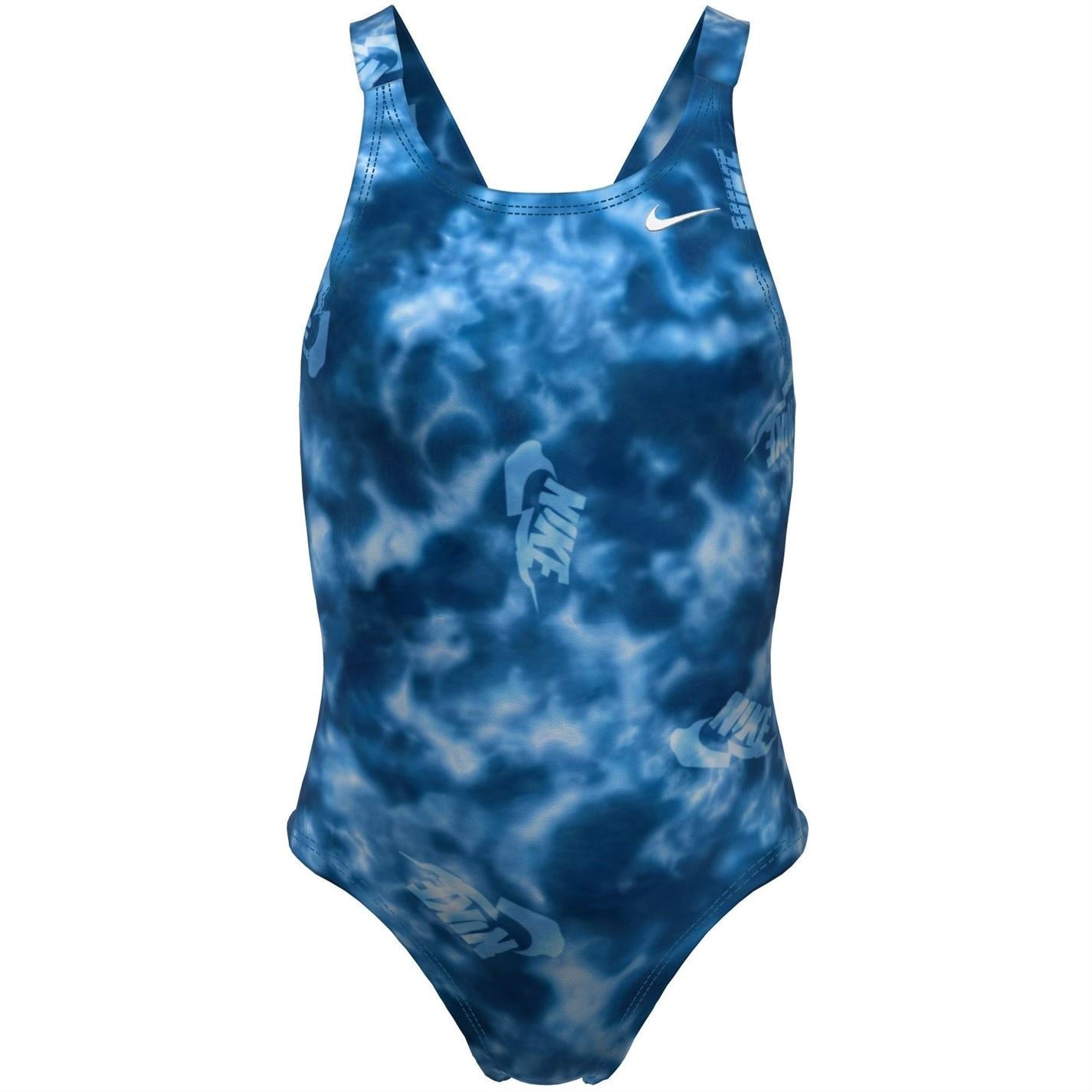 Nike Hydra Strong Fastback Abstract Patterned One-Piece Swimsuit