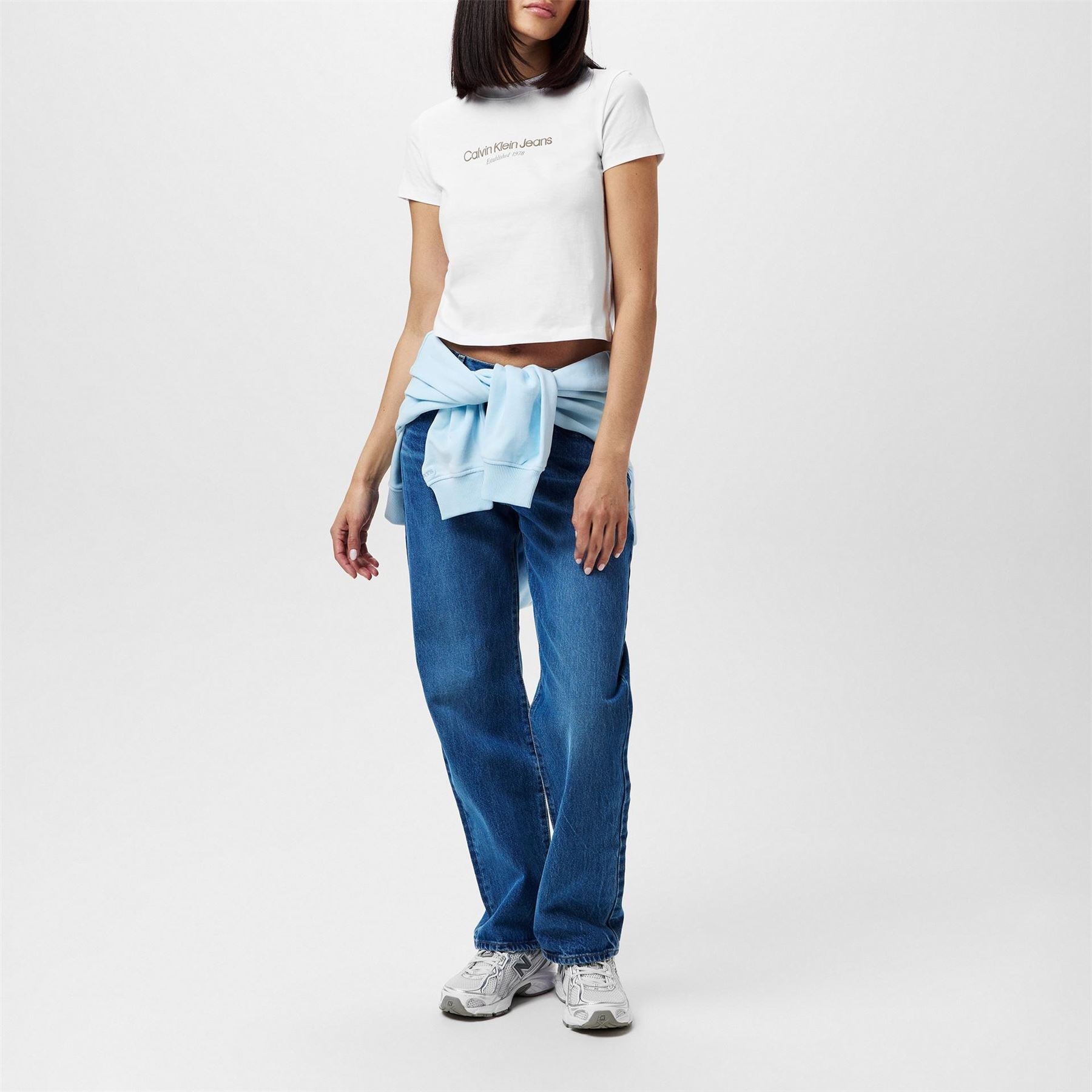 Calvin Klein Jeans Lettering Crew Neck Regular Fit T-Shirt