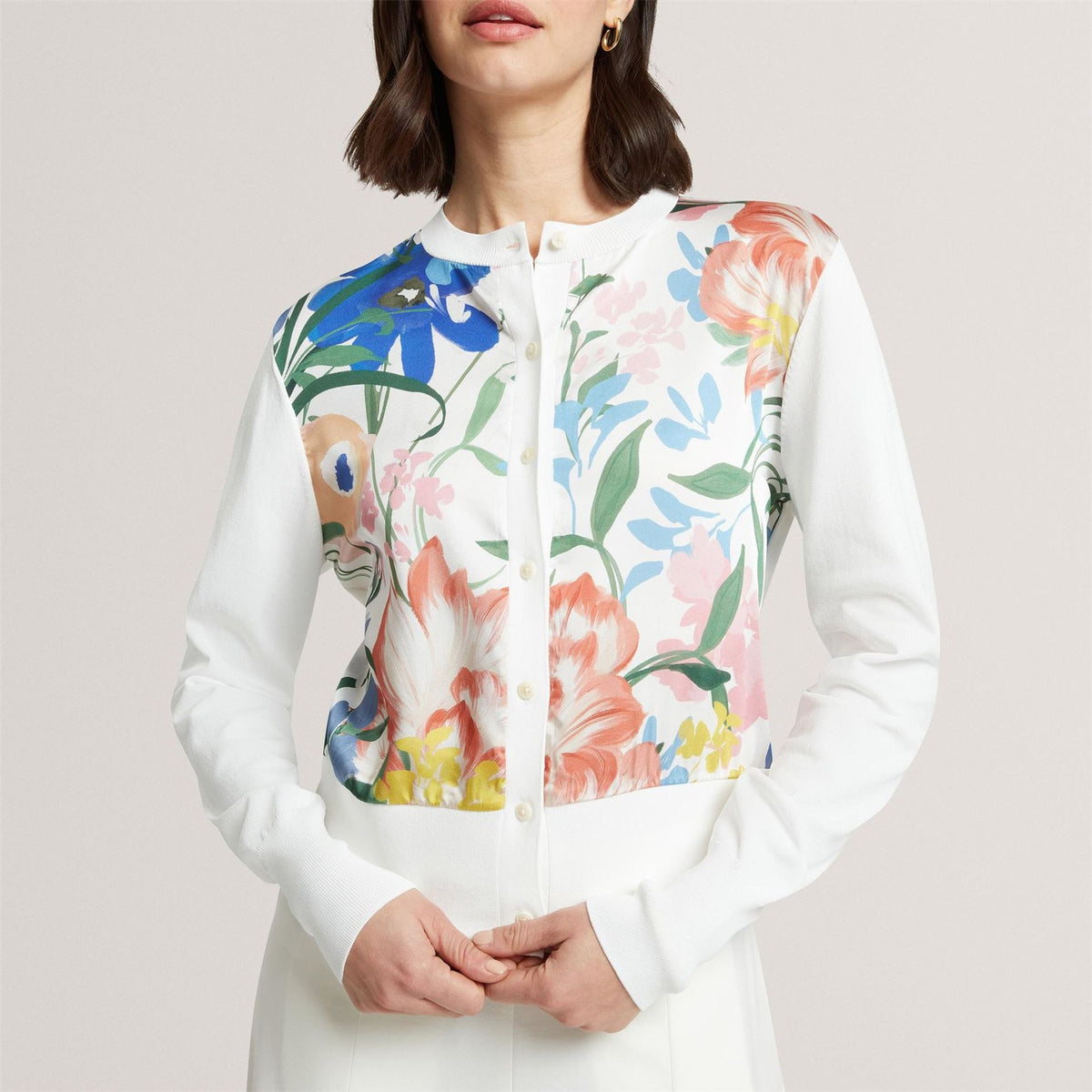 Ted Baker Baker Printed Button Through Cardigan