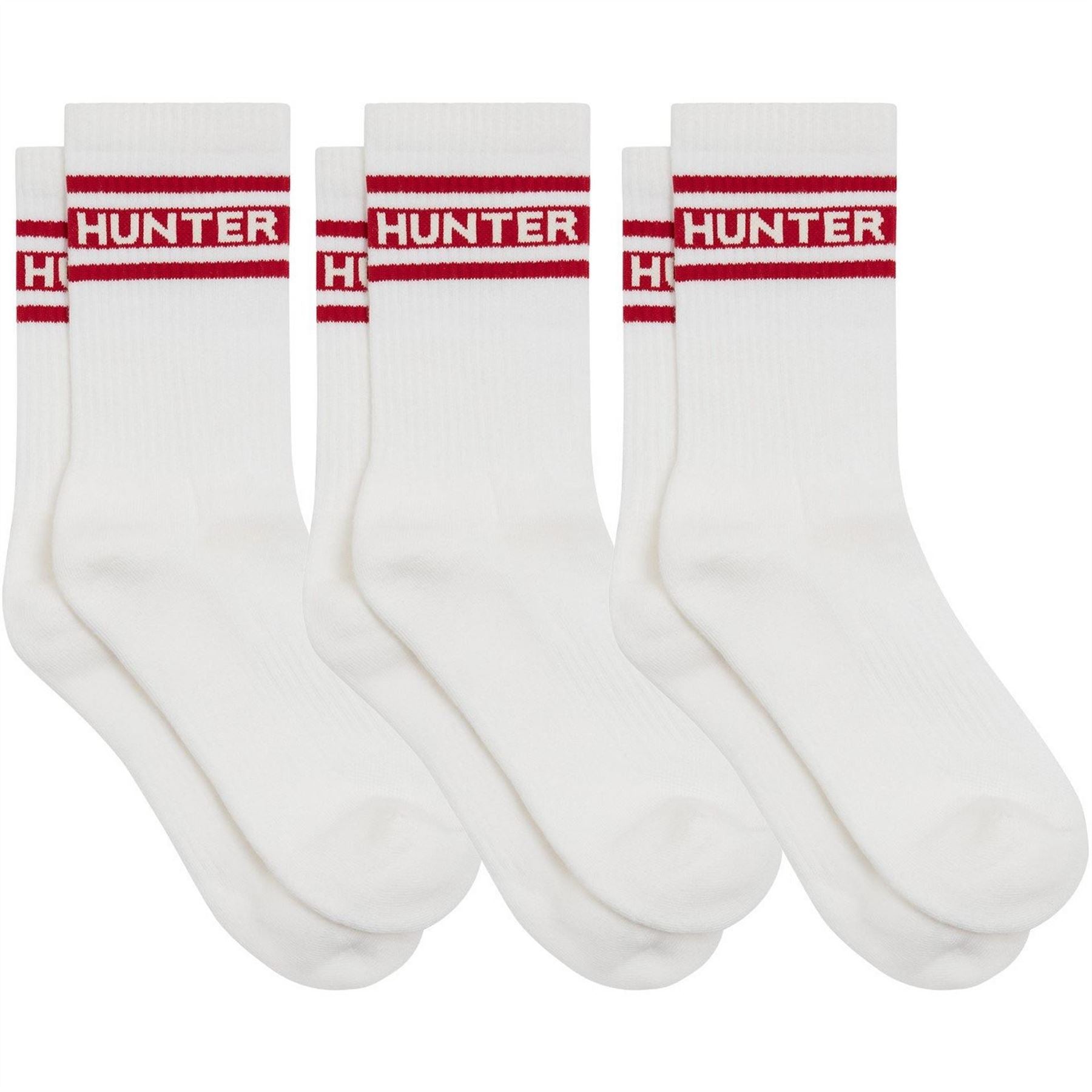 Hunter 3 Pack Crew Socks Unisex