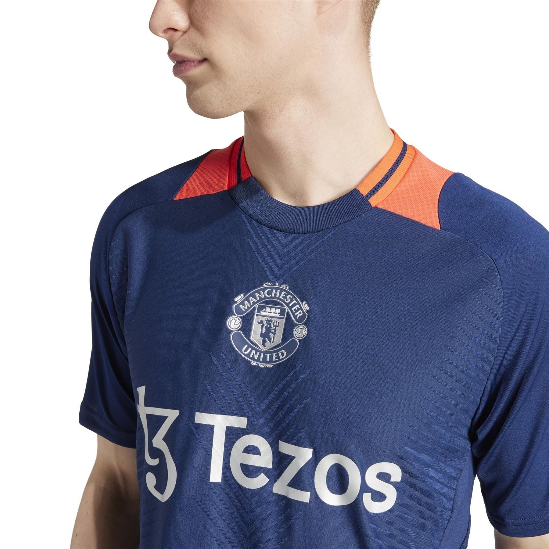 adidas Mens Manchester United Training Shirt 24 25