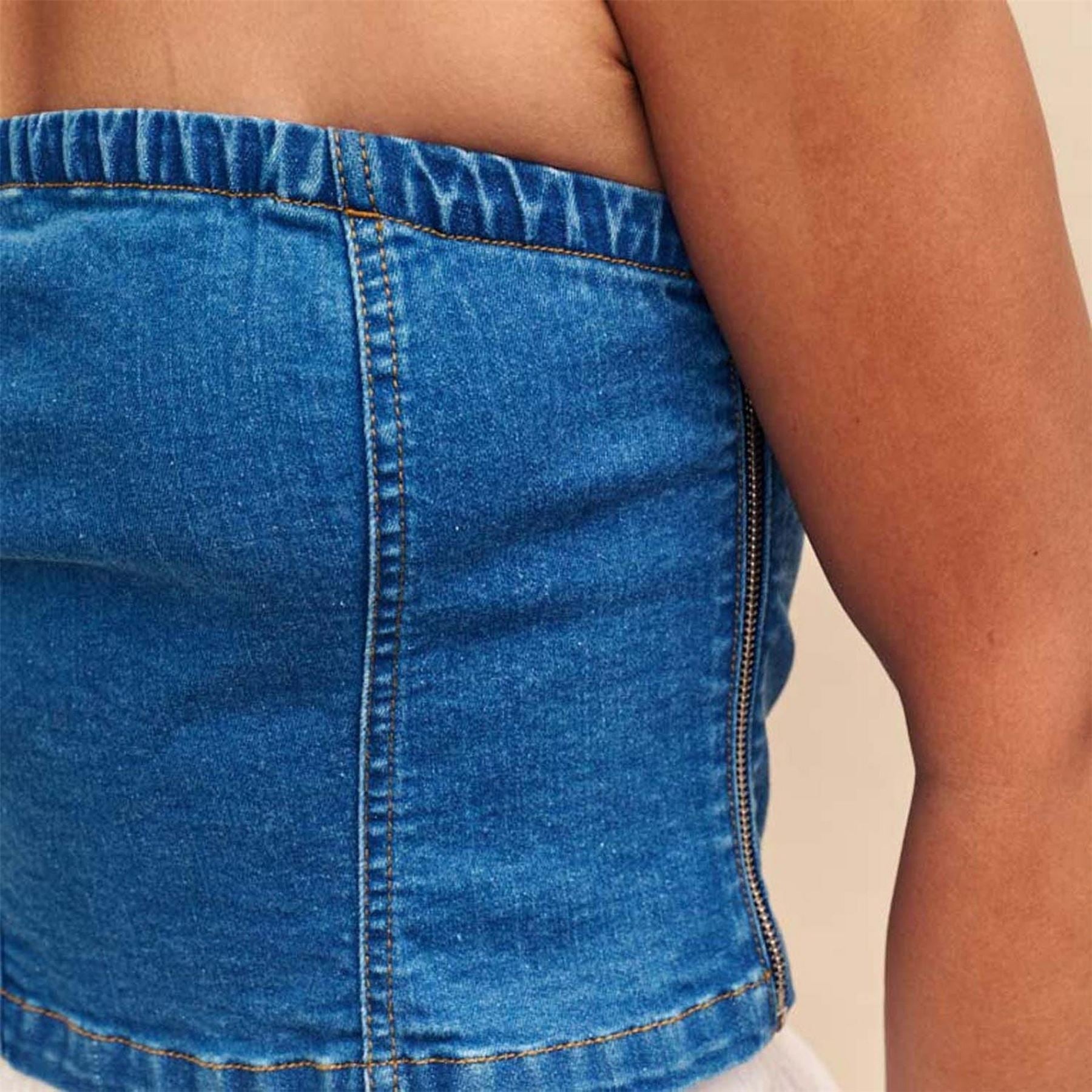 Nobodys Child Denim Bandeau Top