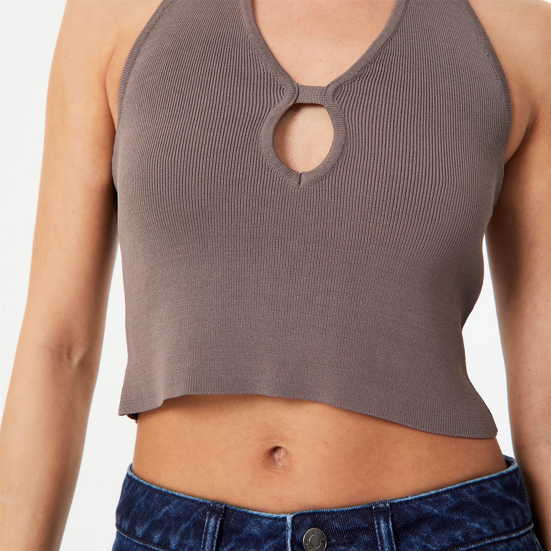 Jack Wills Cut Out Knit Top