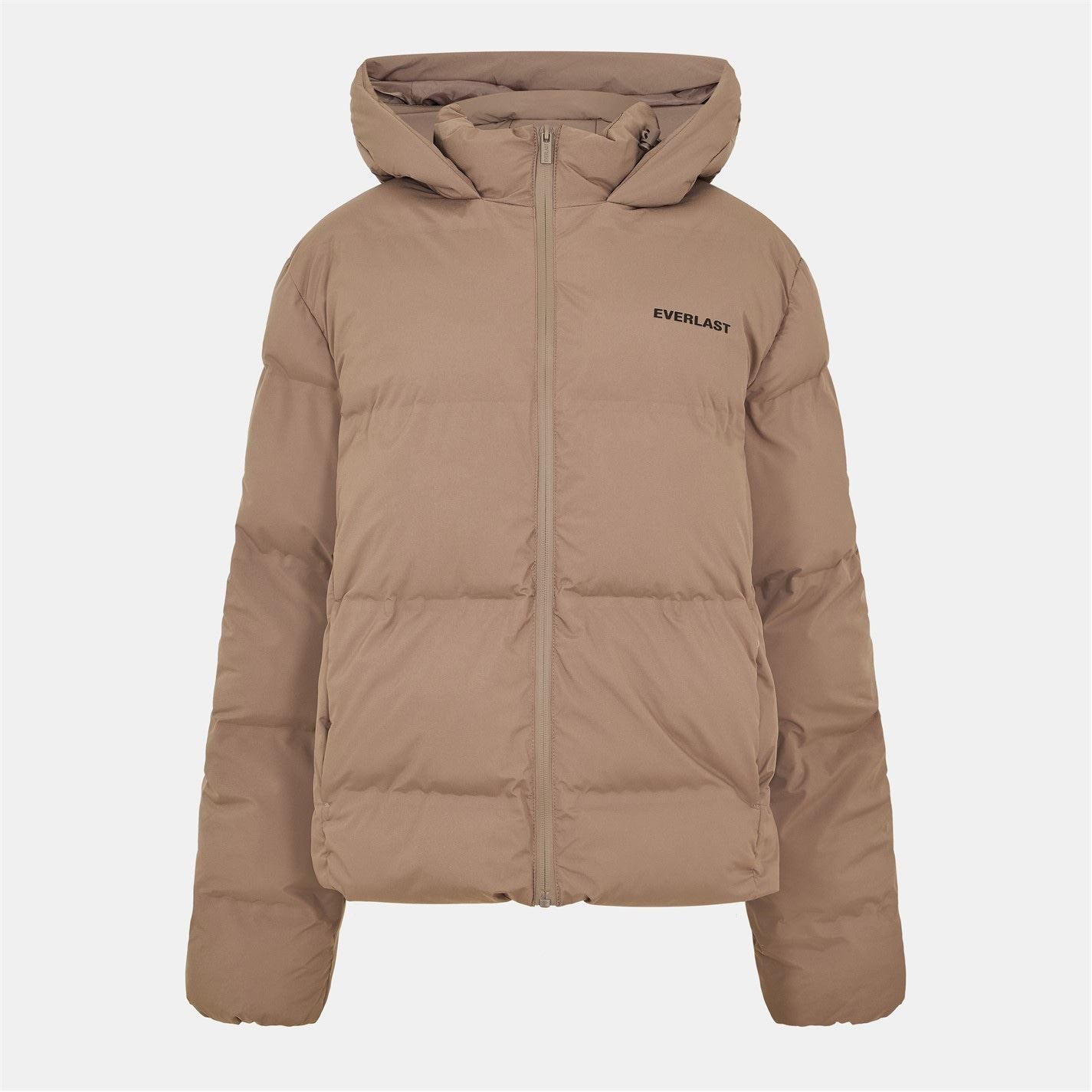Everlast Water Resistant Windproof Detachable Hood Long Sleeve Puffer Jacket