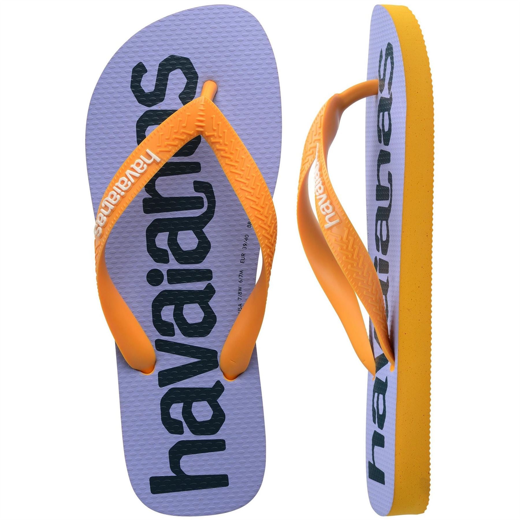 Havaianas Womens Hav. Top Logomania 2 Navy Blue 39 4 Flip Flops