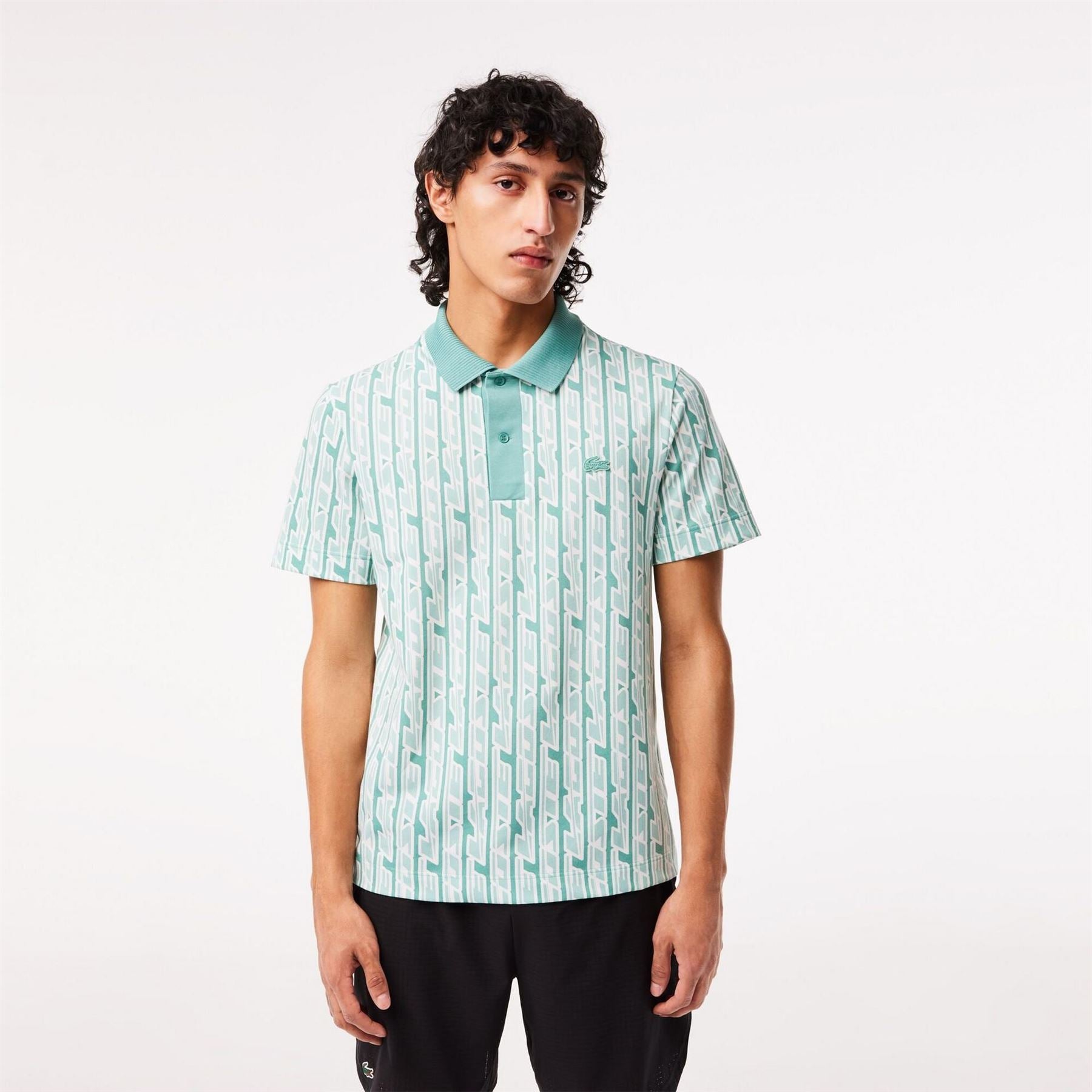 Lacoste Printed Short Sleeve Polo Shirt