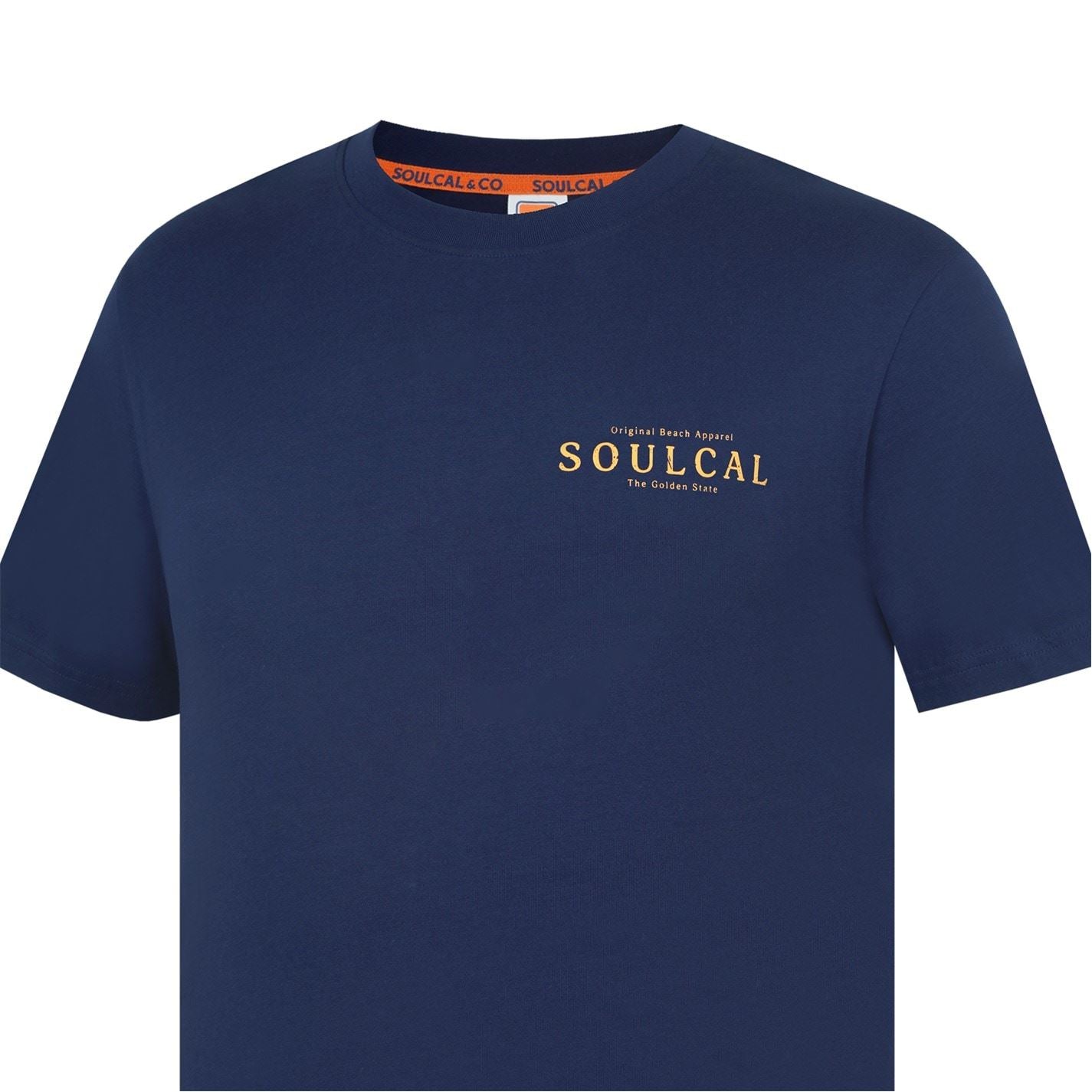 SoulCal Regular Fit Geographic Print Crew Neck T-Shirt