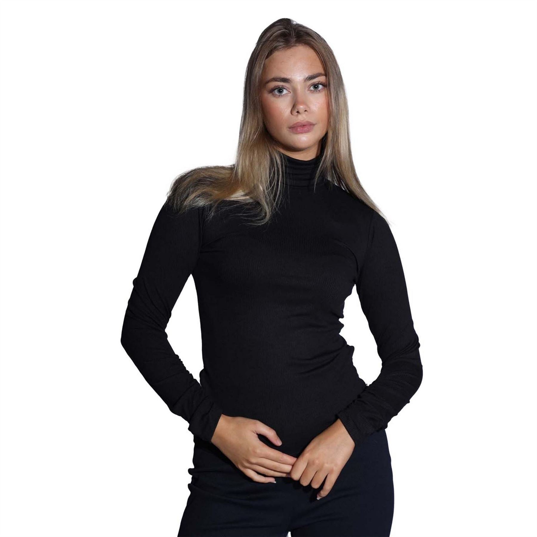 Levis Ruched Turtle Neck Long Sleeve Sweater