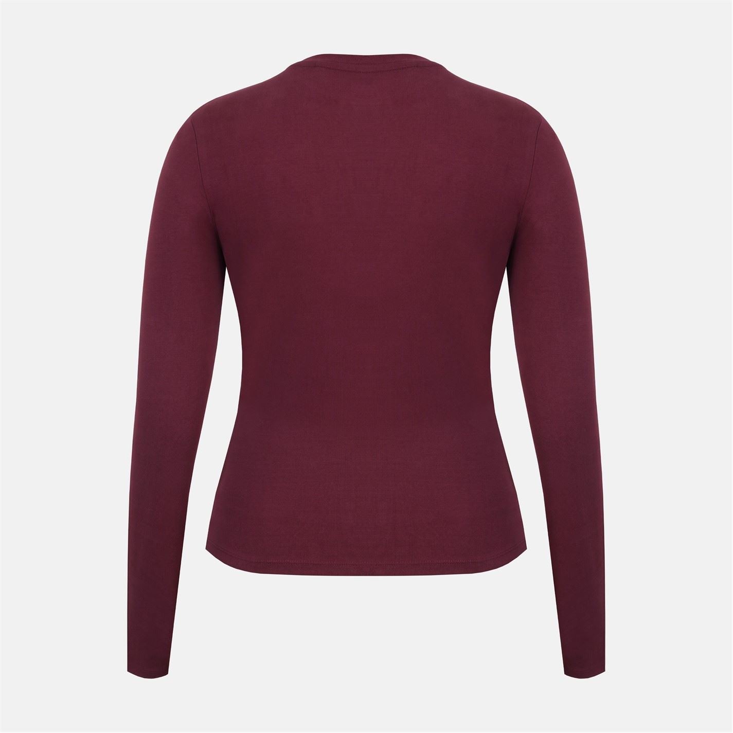 Slazenger Slim Fit Crew Neck Long Sleeve Jersey T-Shirt