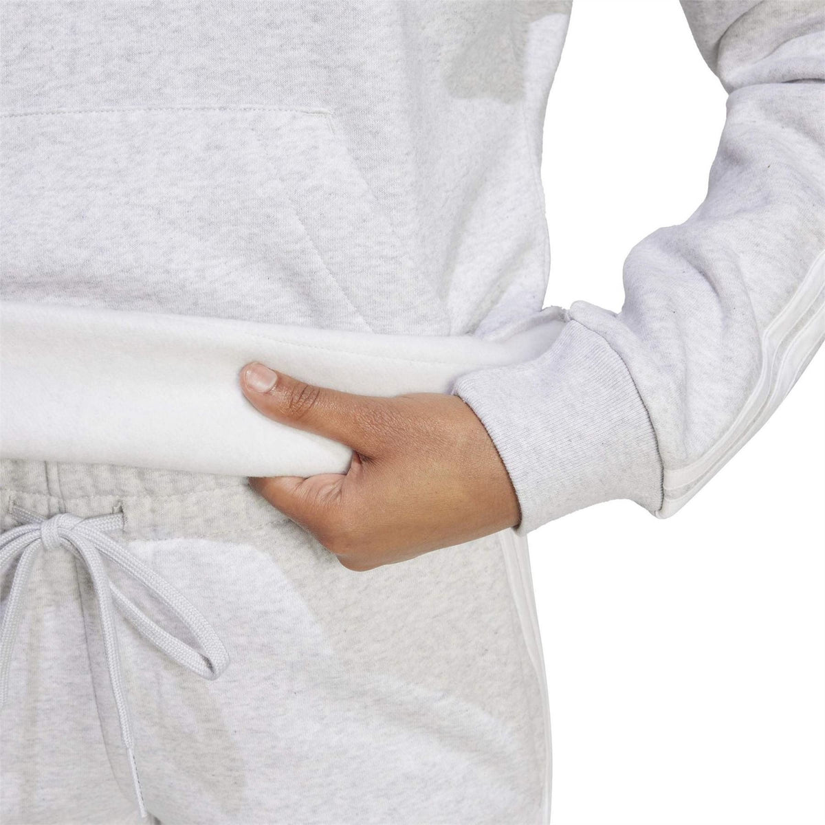 adidas Essentials 3 Stripes Fleece Hoodie