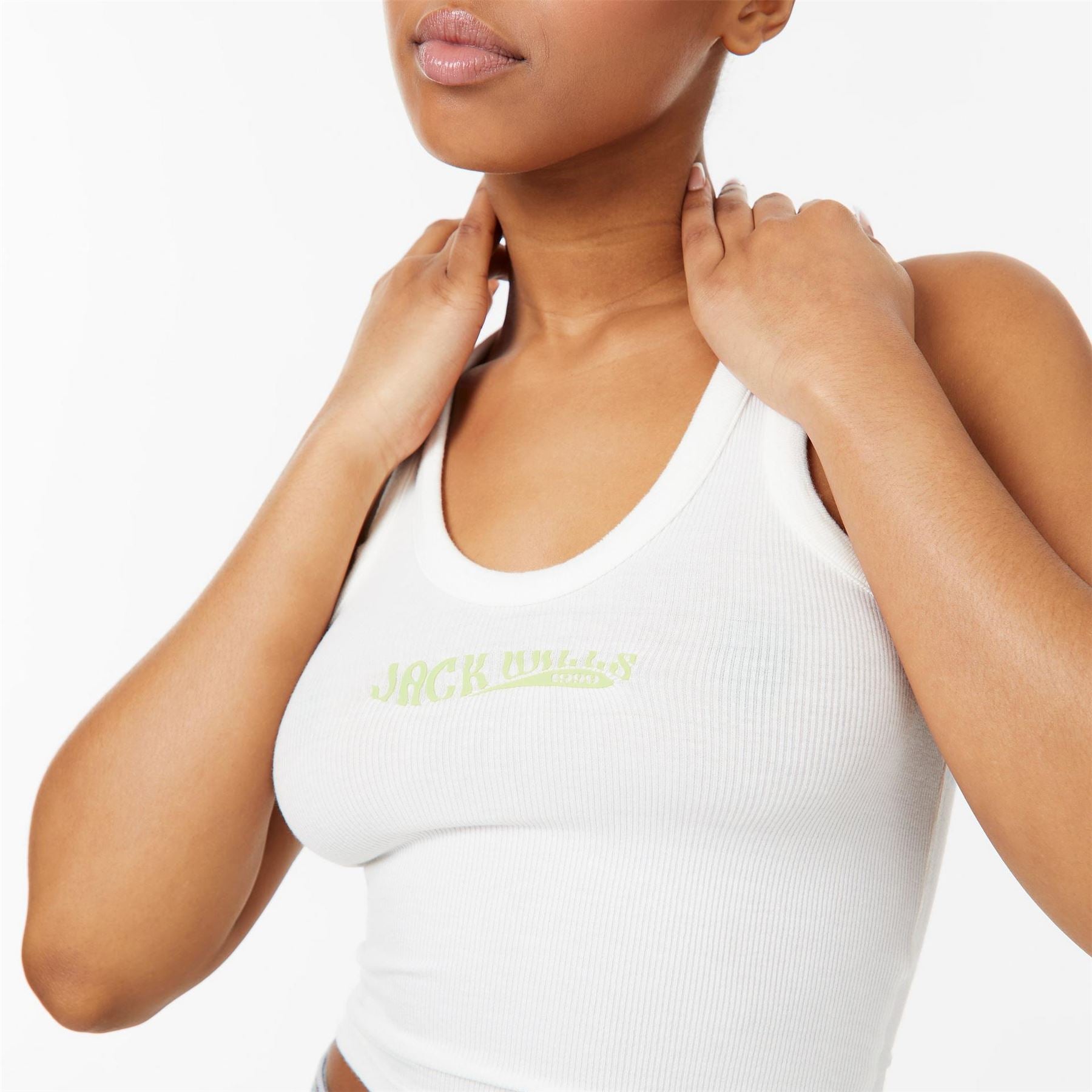 Jack Wills Scoop Neck Rib Tank Top