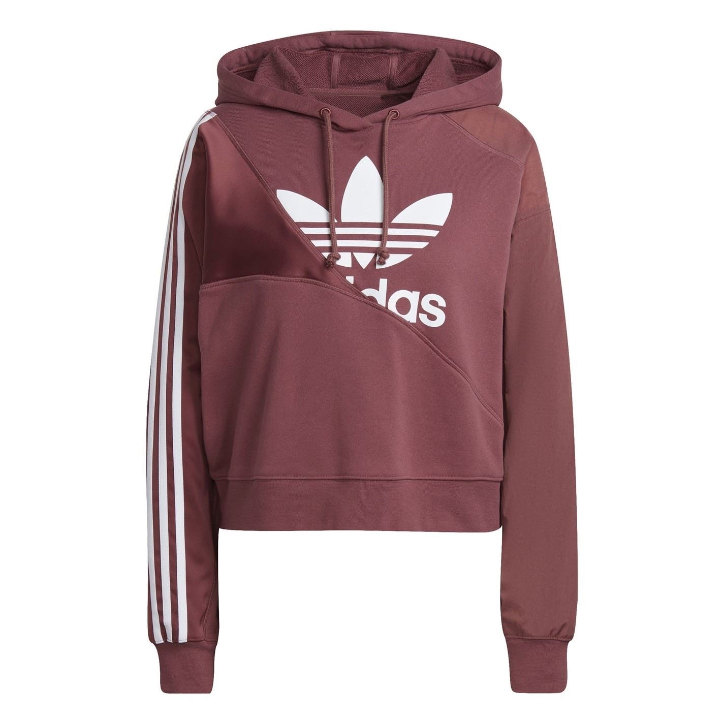 adidas Originals Hooded Relaxed Fit Cropped Jacket