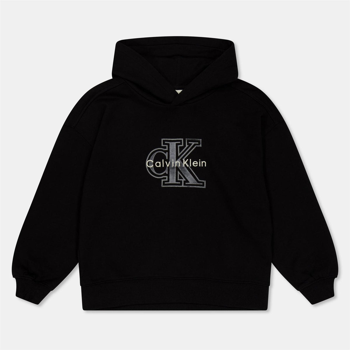 Calvin Klein Jeans Embroidered Hooded Neck Raglan Sleeve Sweatshirt