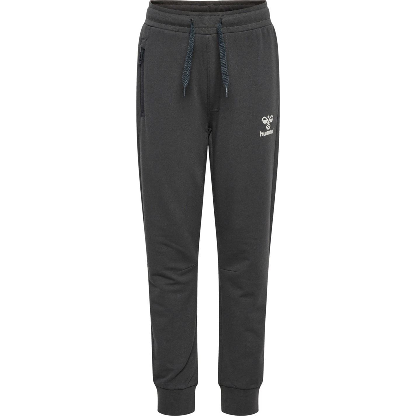 Hummel Solid Patterned Joggers with Ribbed Cuff