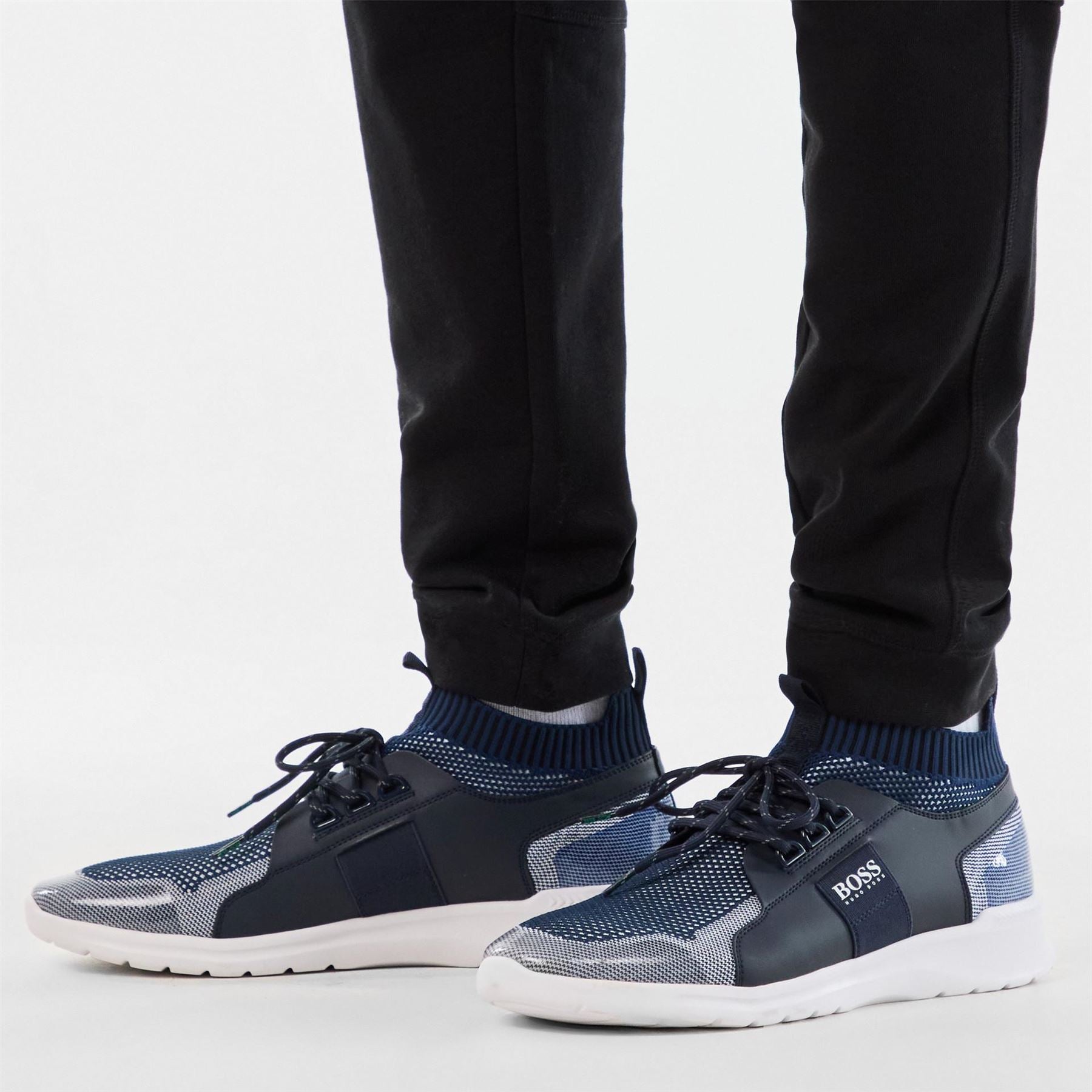 Boss Extreme Run Knit Lace-Up Sock Trainers