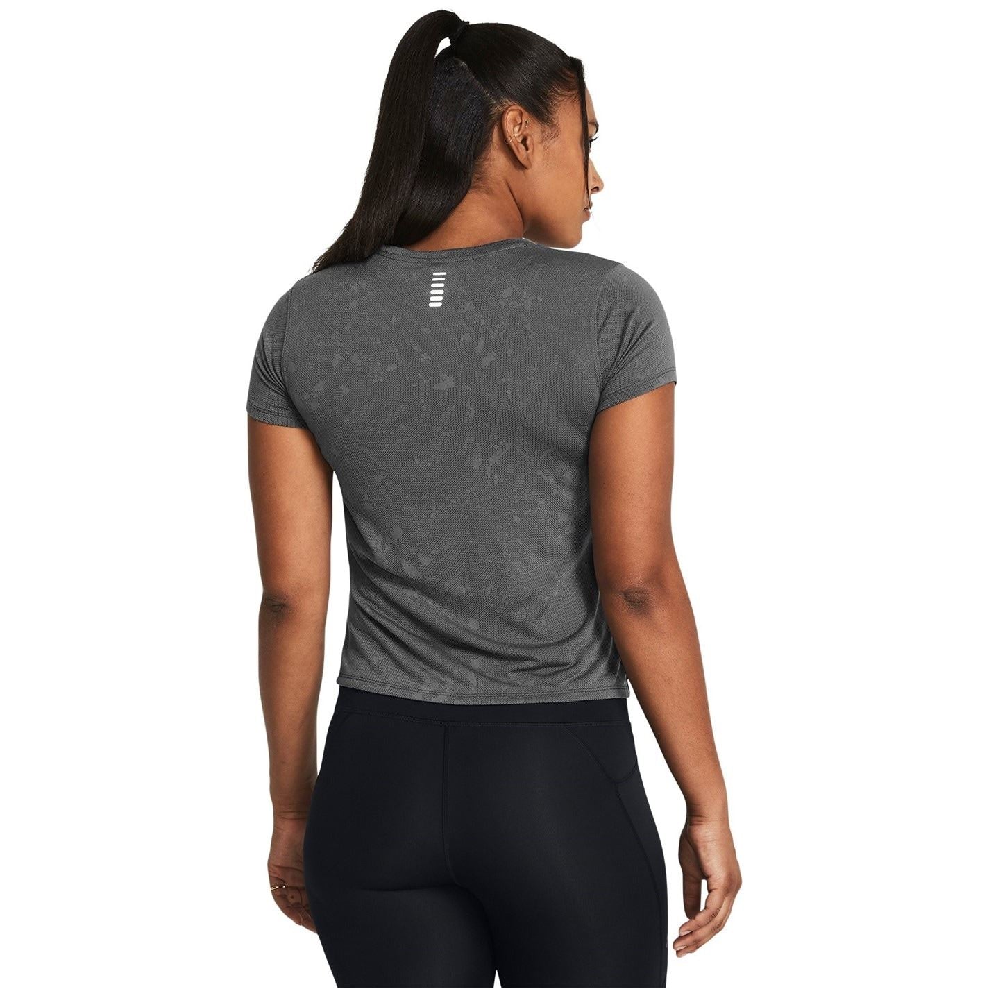 Under Armour Womens Armour Ua Launch Splatter Ss Running Top