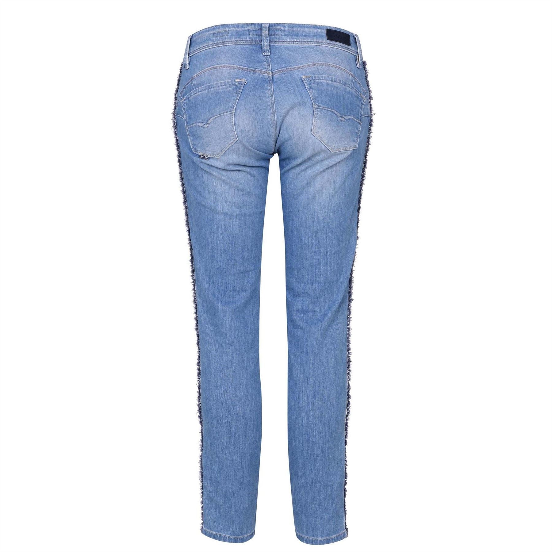 Salsa Shape Enchancing Capri With Stripe Detail
