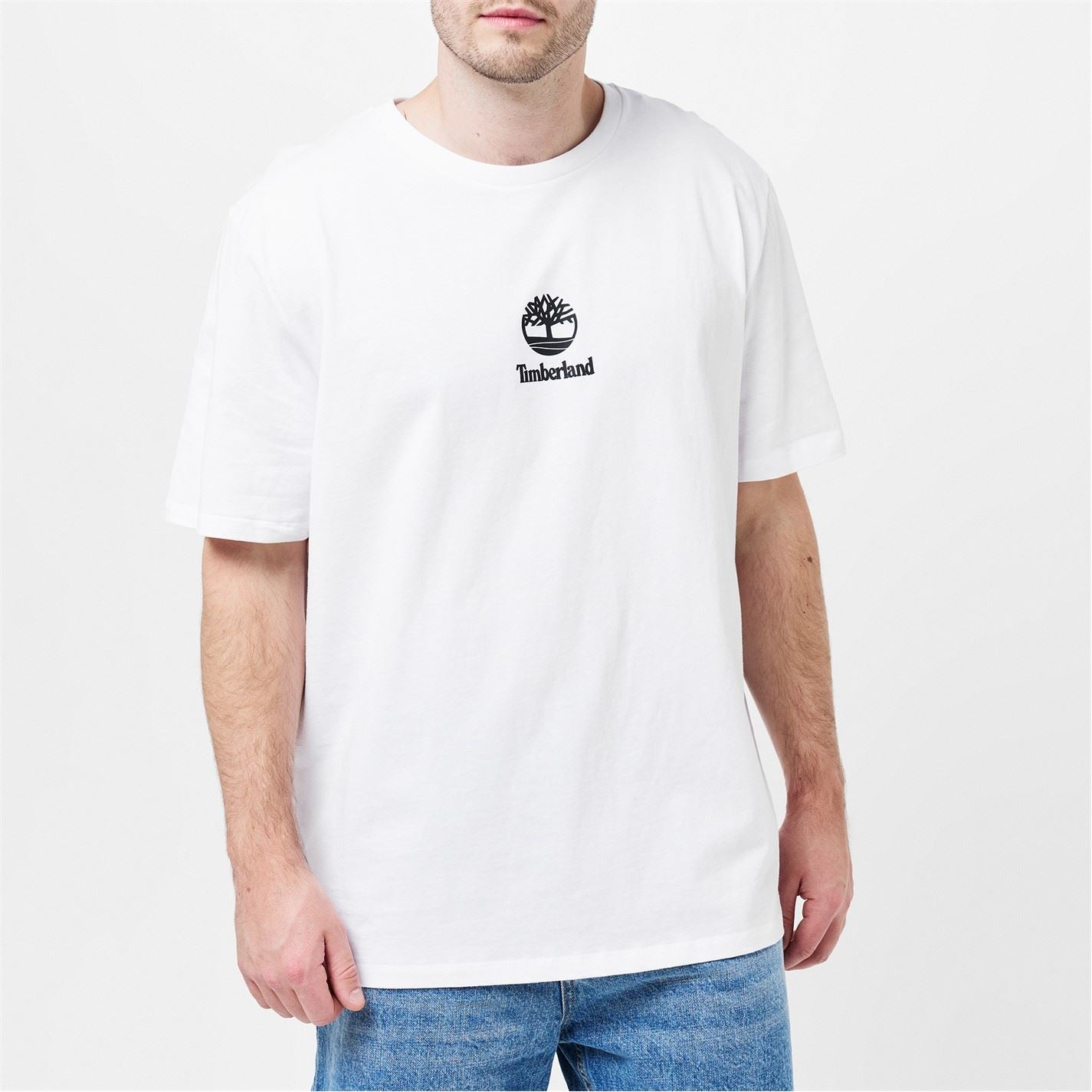Timberland Logo Print Regular Fit Short Sleeve Crew Neck T-Shirt