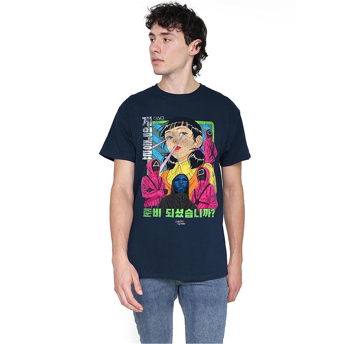 Squid Game Regular Fit Crew Neck Short Sleeve Shirt