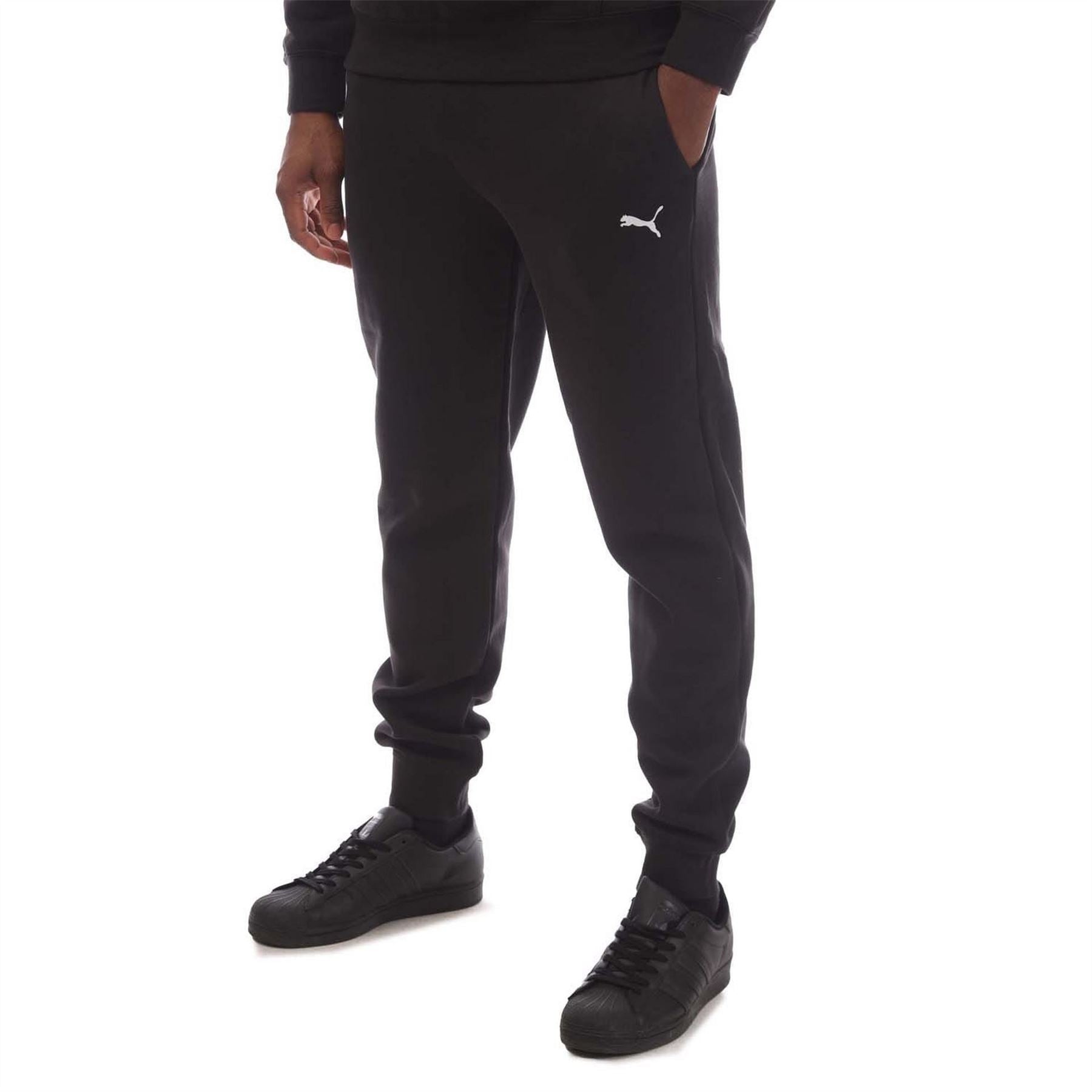 Puma Logo Cuffed Joggers