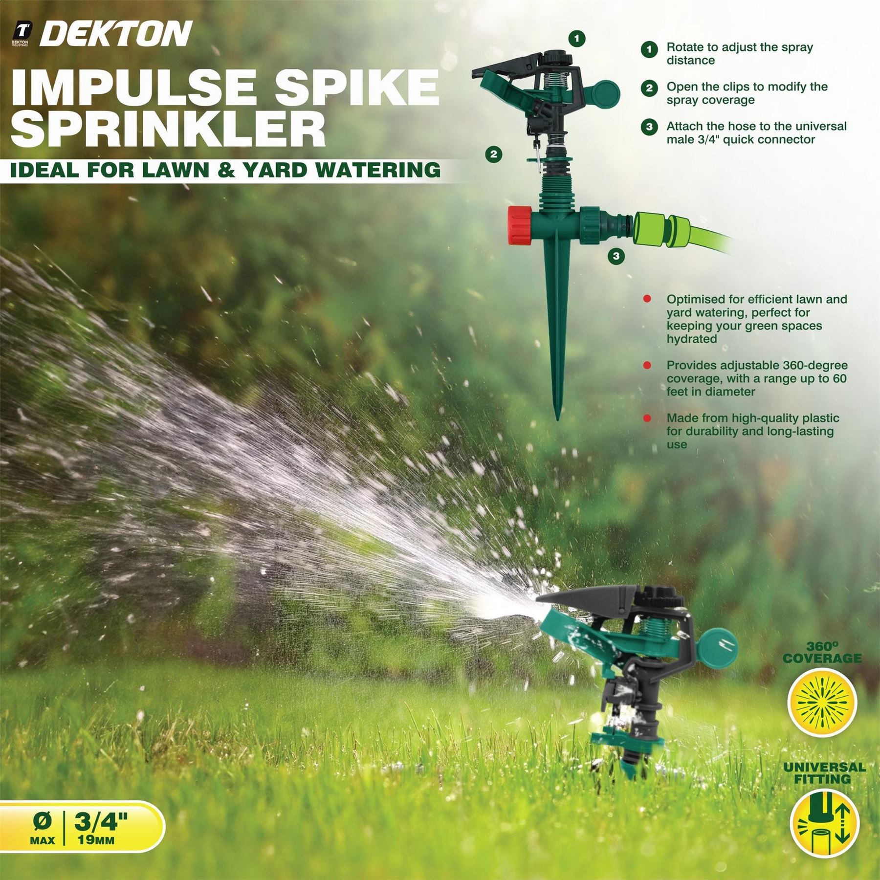 Dekton Spike Garden Sprinkler