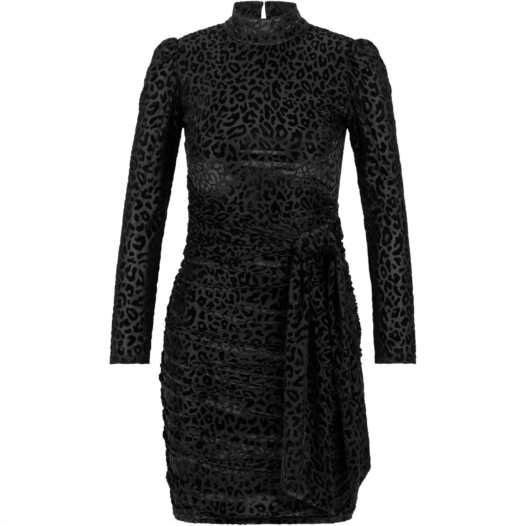 Hugo Kelora Mock Neck Long Sleeve Mini Dress