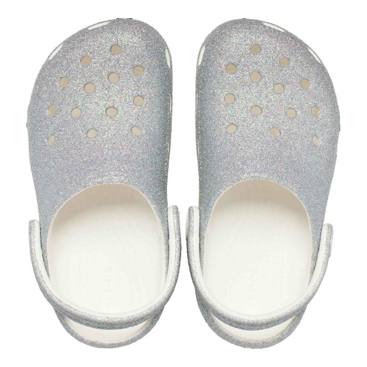 Crocs Classic Glitter Metallic Shuv Clogs