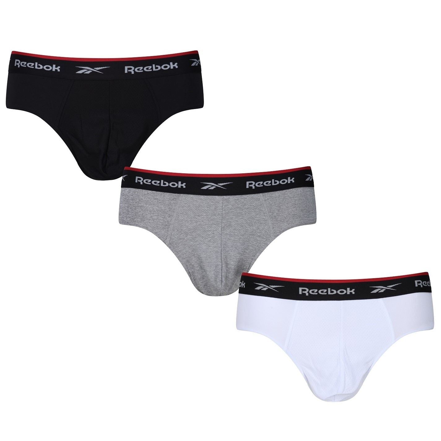 Reebok Mens 3 Pack Performance Briefs
