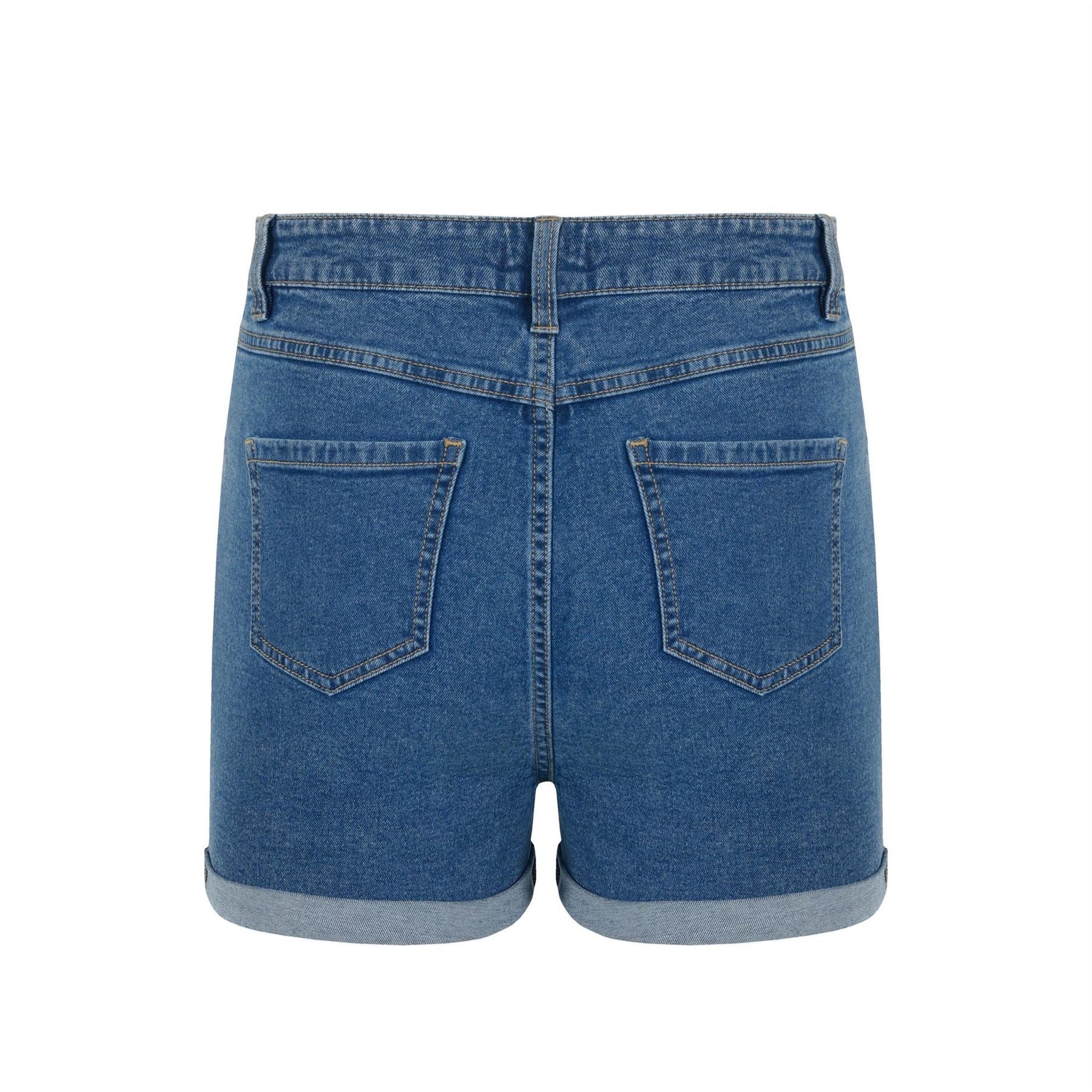 Be You Denim Shorts with Banded Hem
