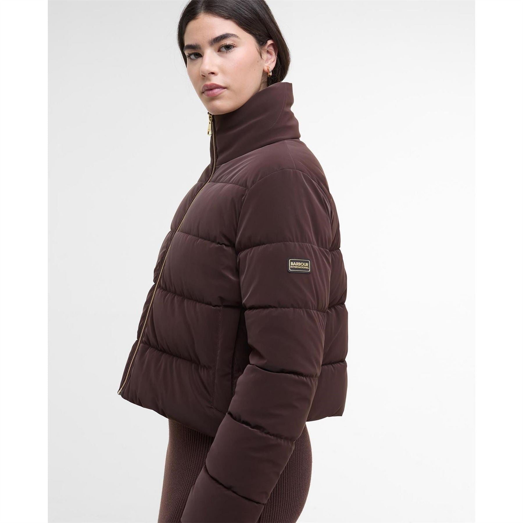 Barbour International Velvet Puffer Jacket