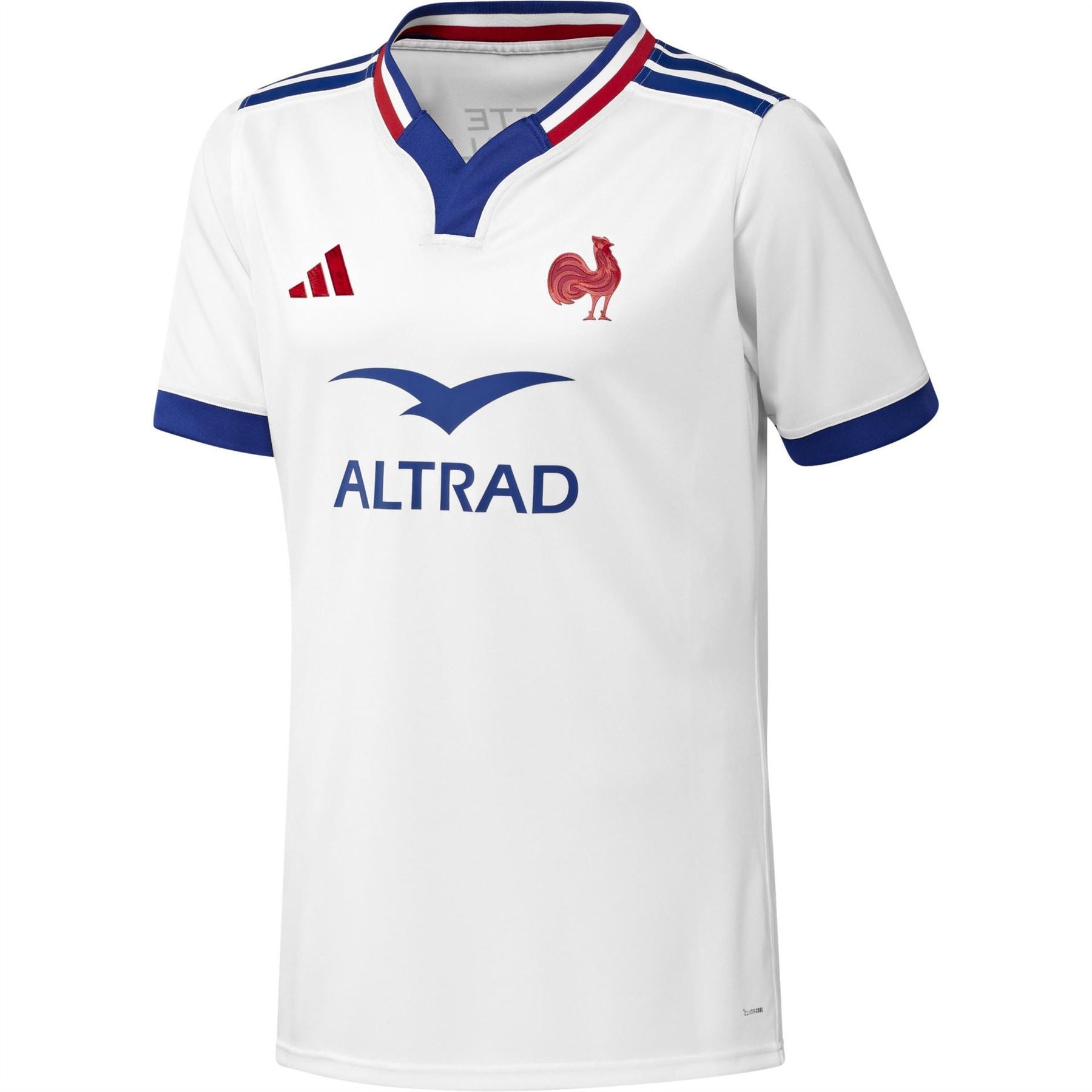 adidas Notched Neck Ribbed Collar Short Sleeve Rugby Jersey