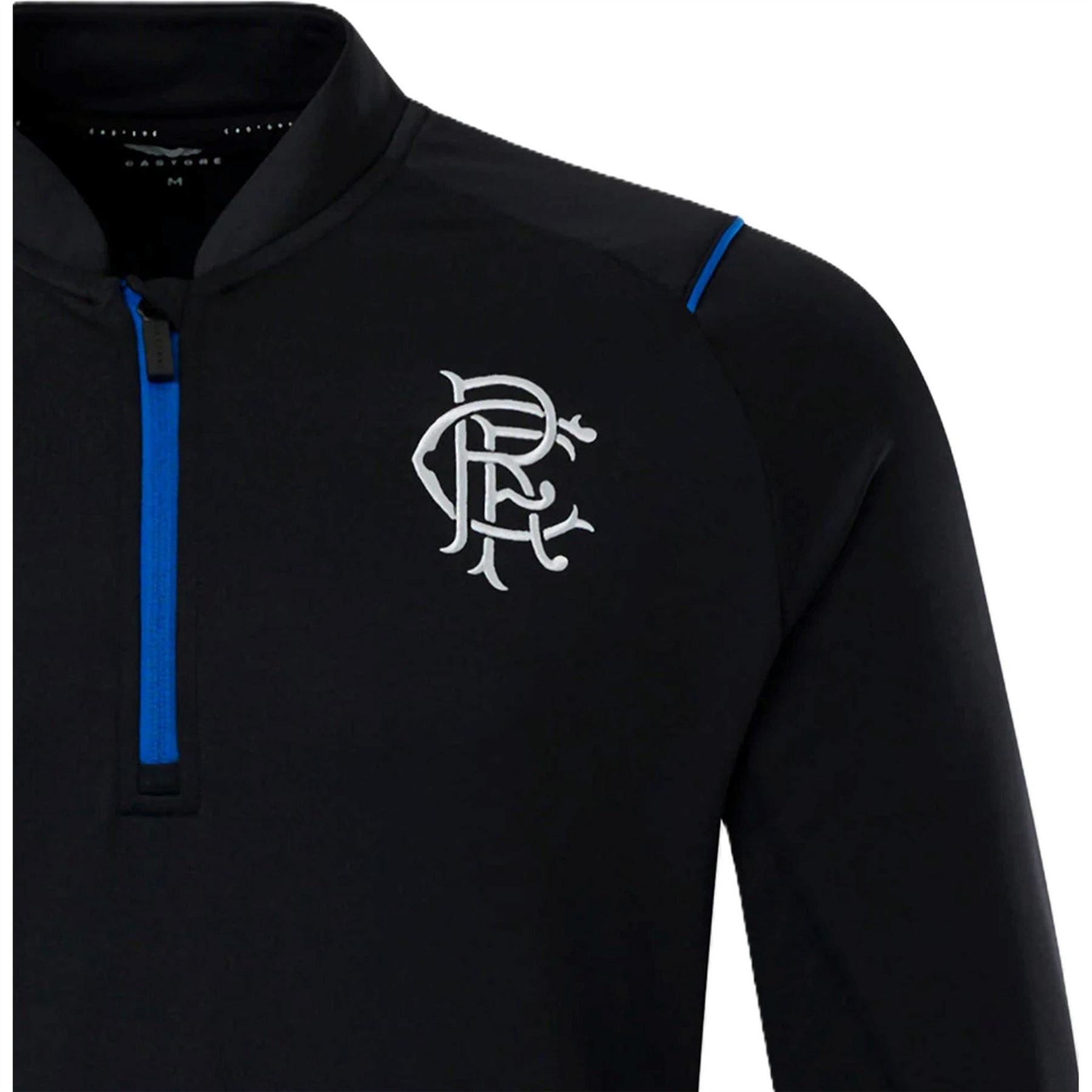 Castore Rangers FC Zip Neck Regular Fit Sweatshirt