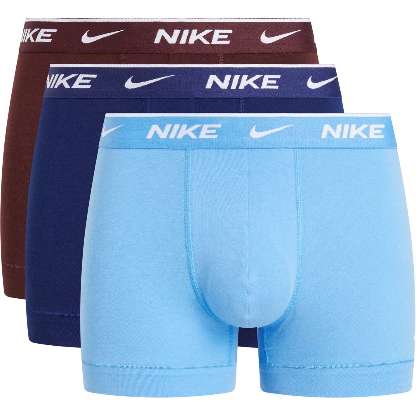 Nike Mens 3 Pack Everyday Cotton Trunks