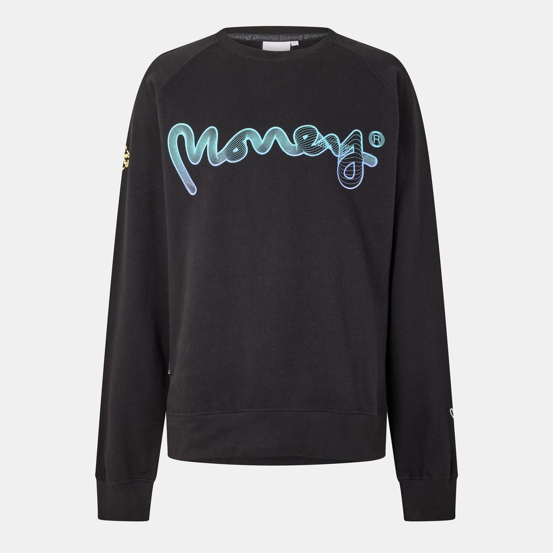 Money Flow Lettering Raglan Sleeve Sweatshirt