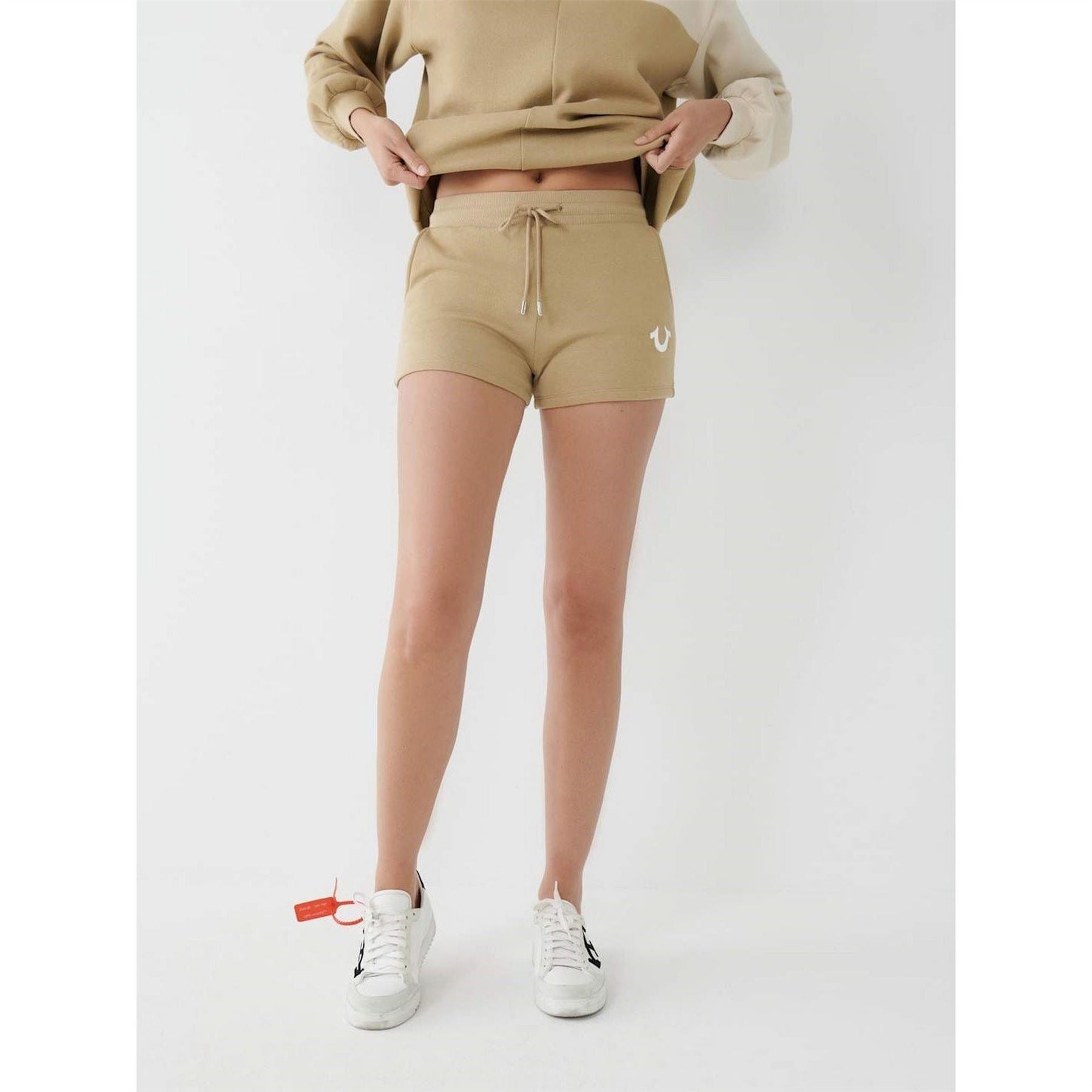 True Religion Fleece Lounge Jogger Shorts