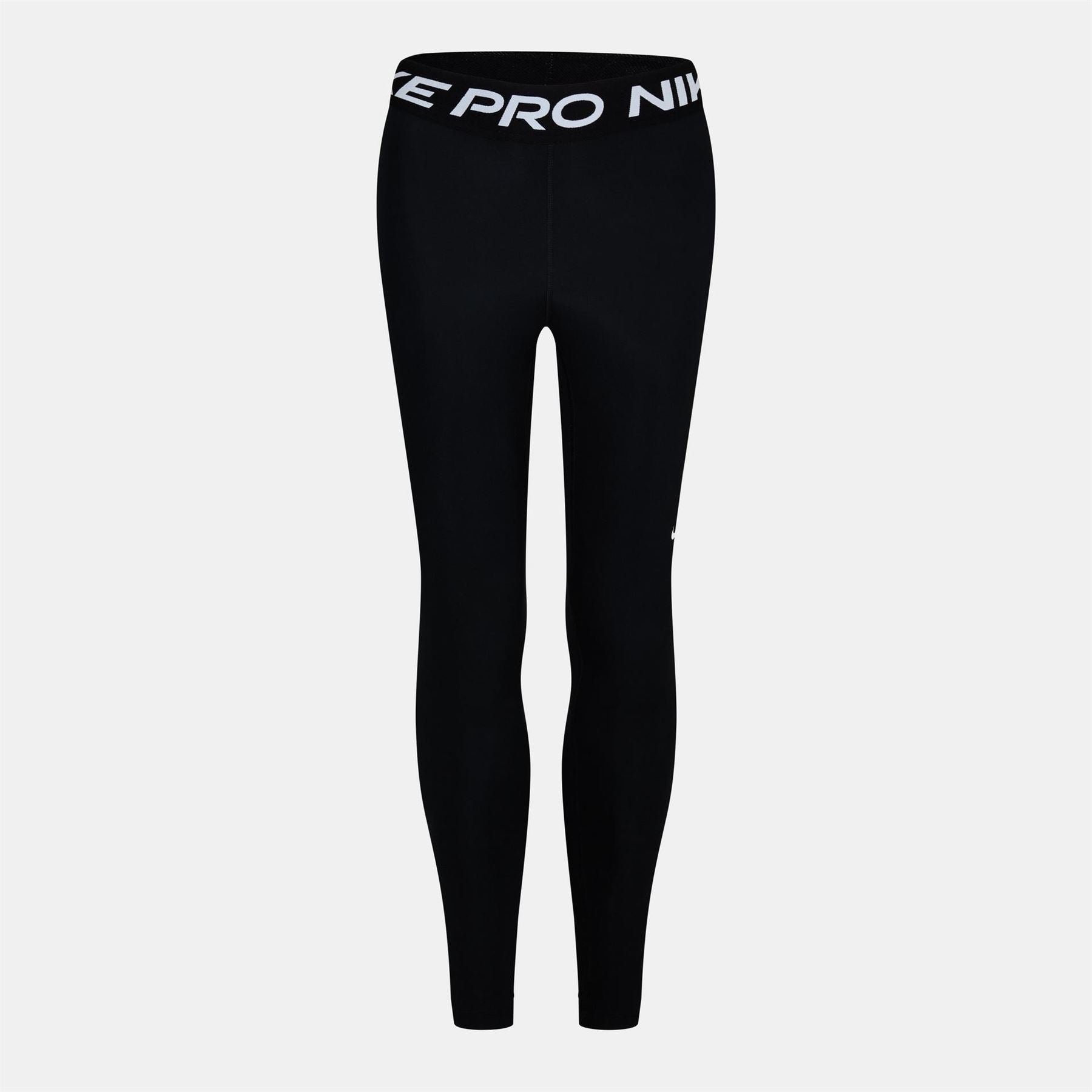 Nike Womens Pro Mid Rise Mesh Panelled Leggings