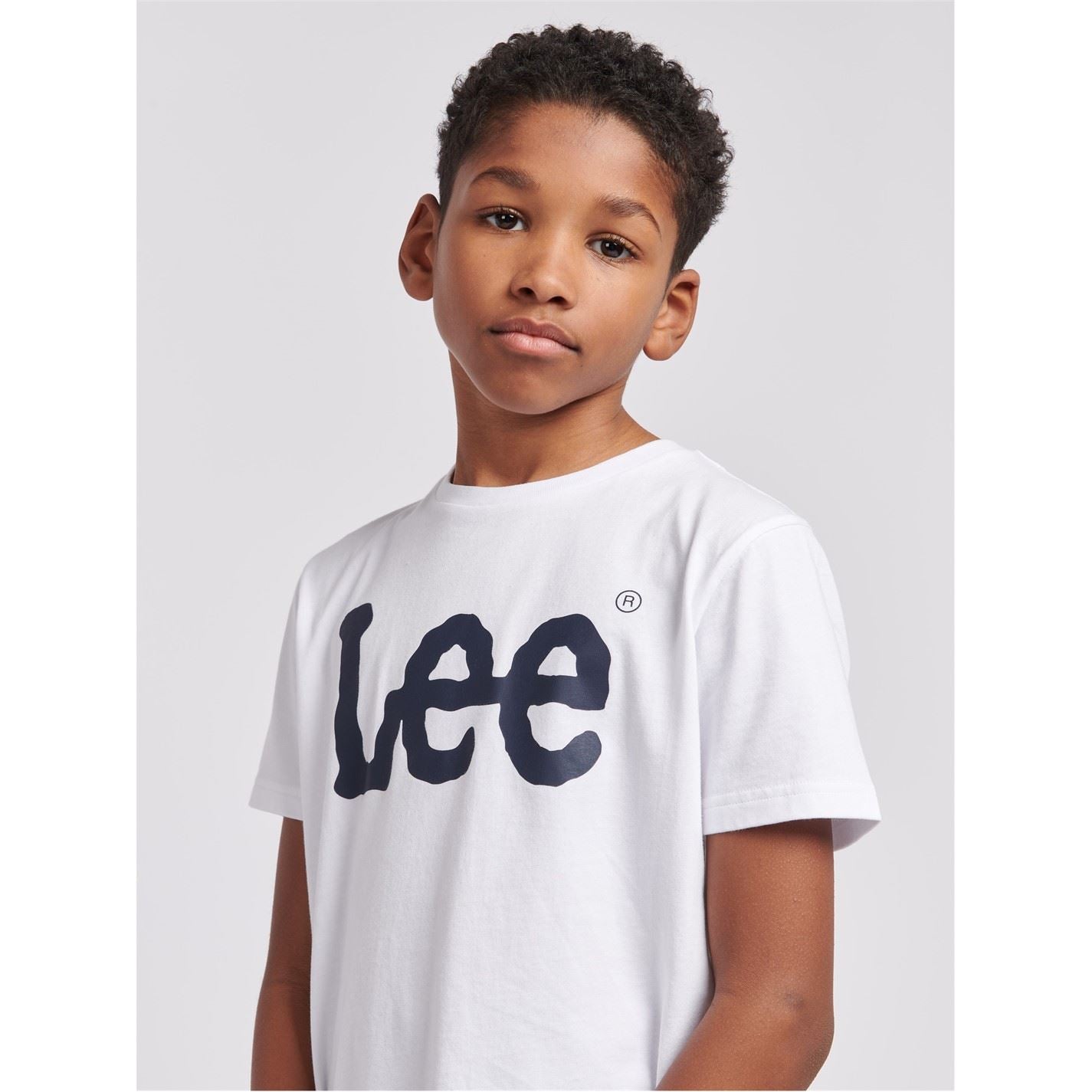 Lee Wobbly Lettering Crew Neck T-Shirt