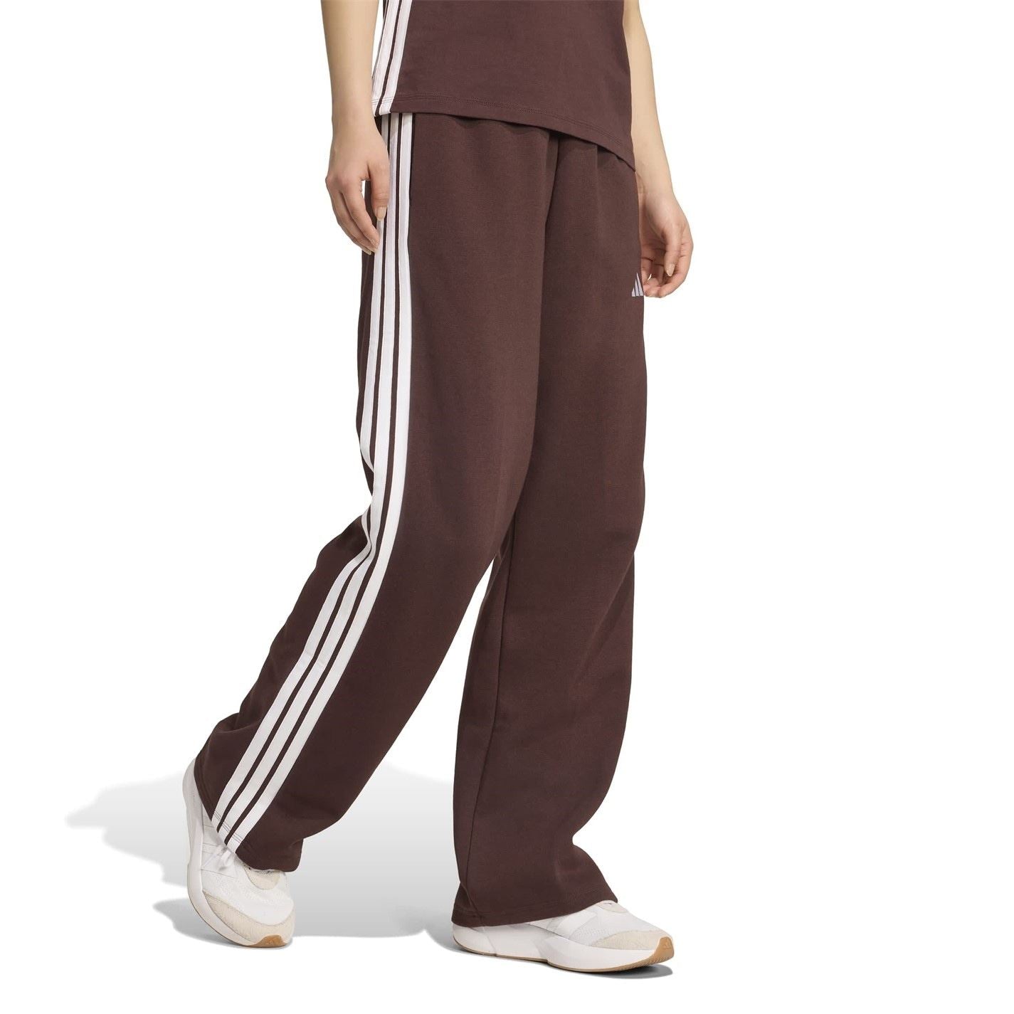 adidas Womens Essentials Wide Leg Fleece Pant
